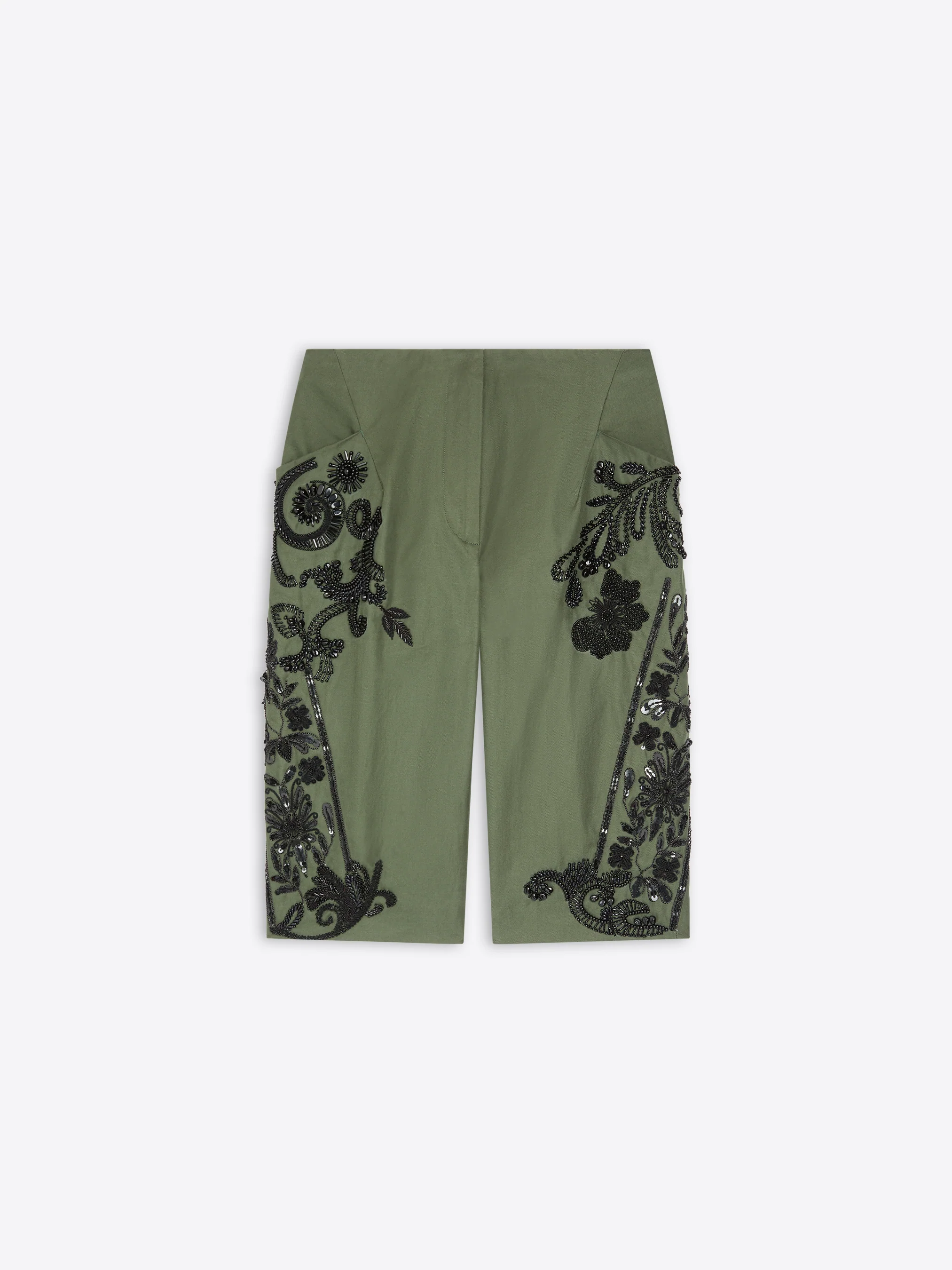 Embroidered capri pants