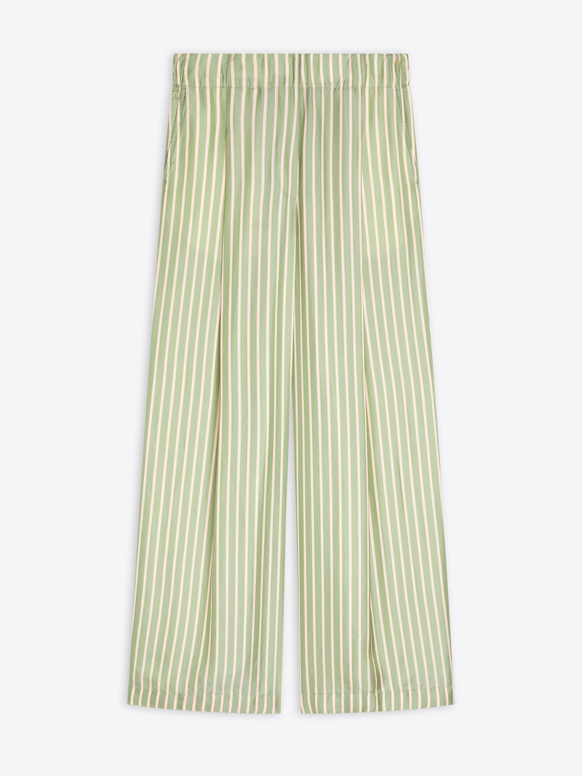 Wide pleated pants