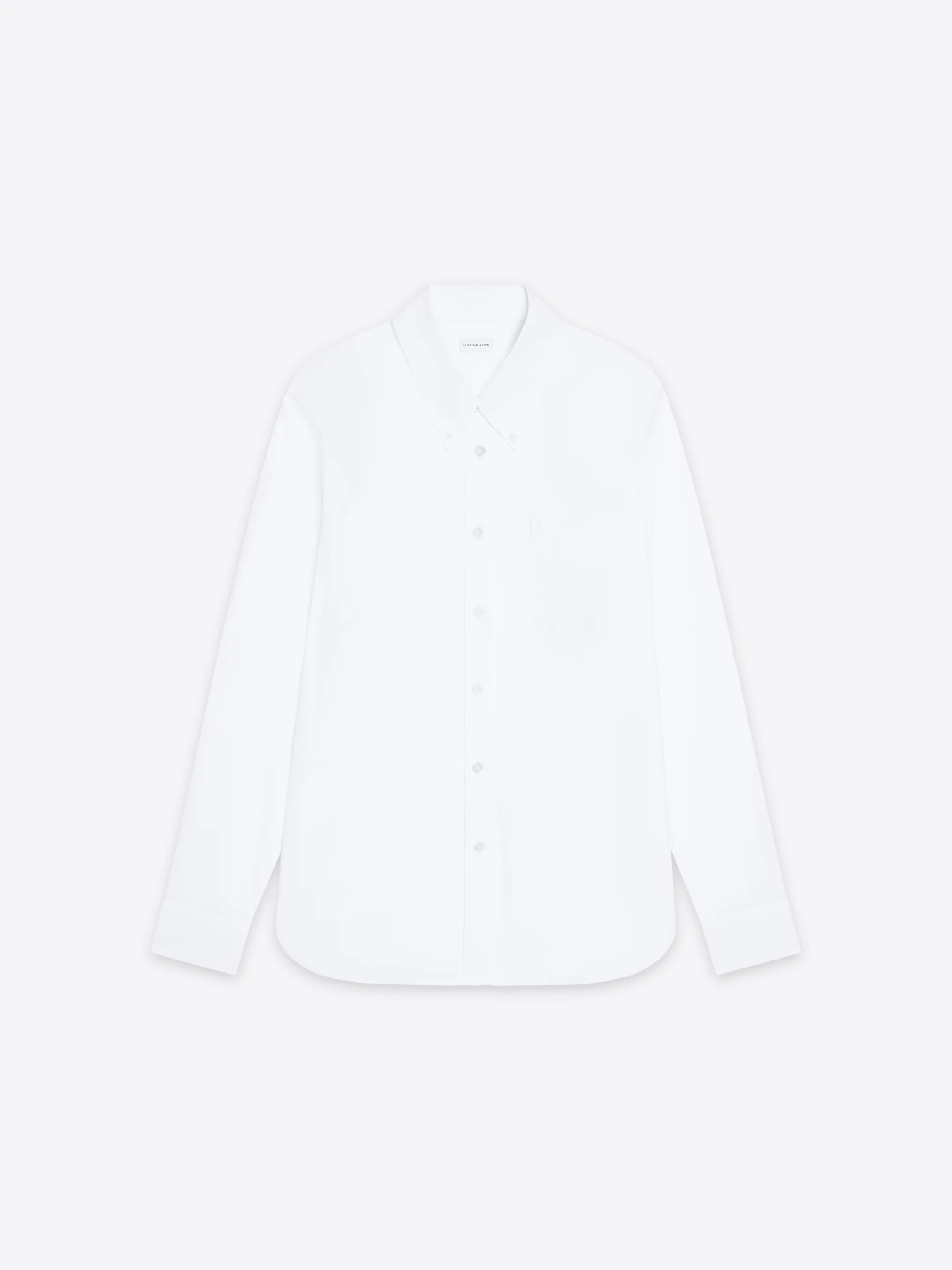 Loose cotton poplin shirt