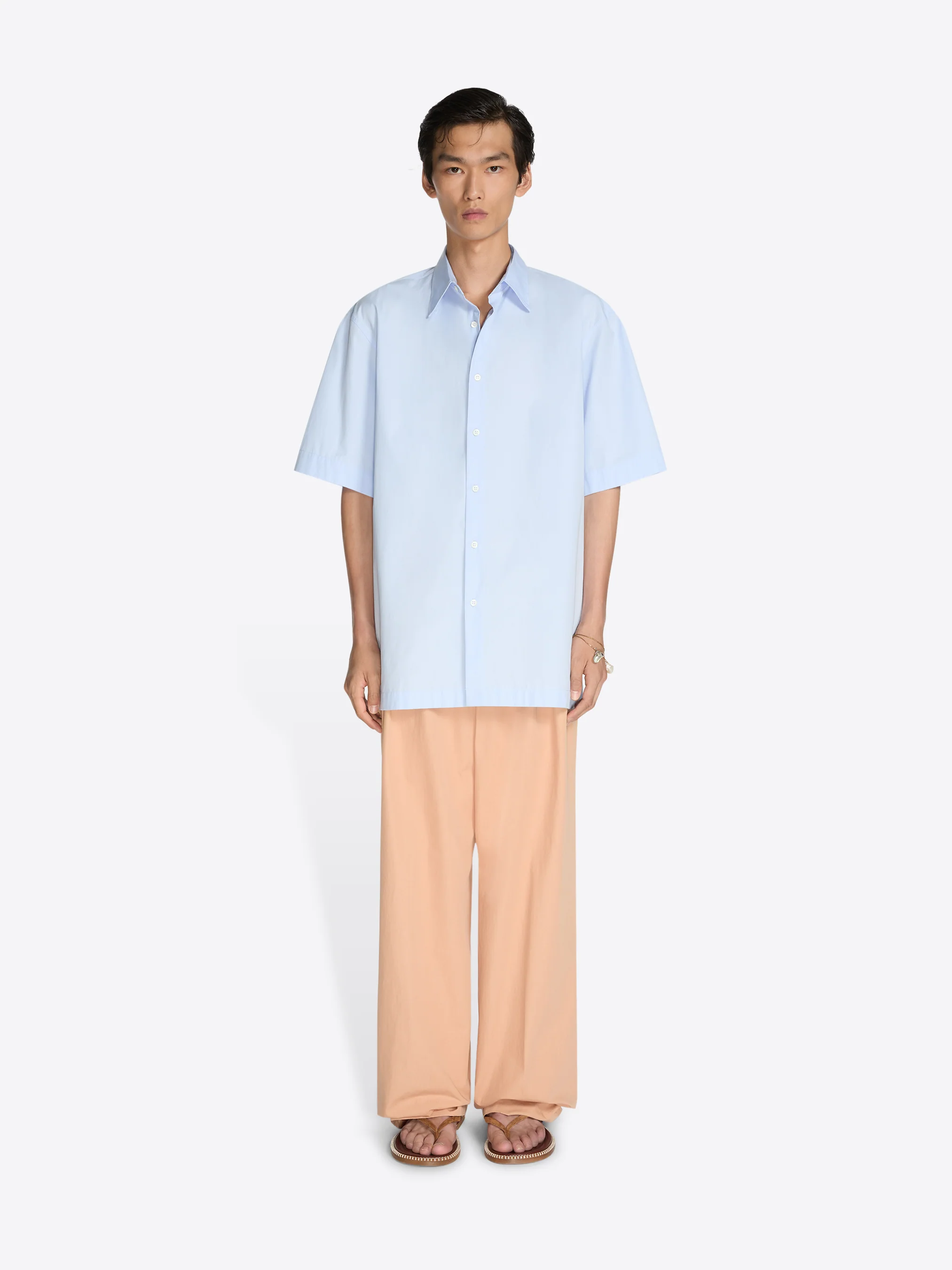 Short sleeve cotton shirt