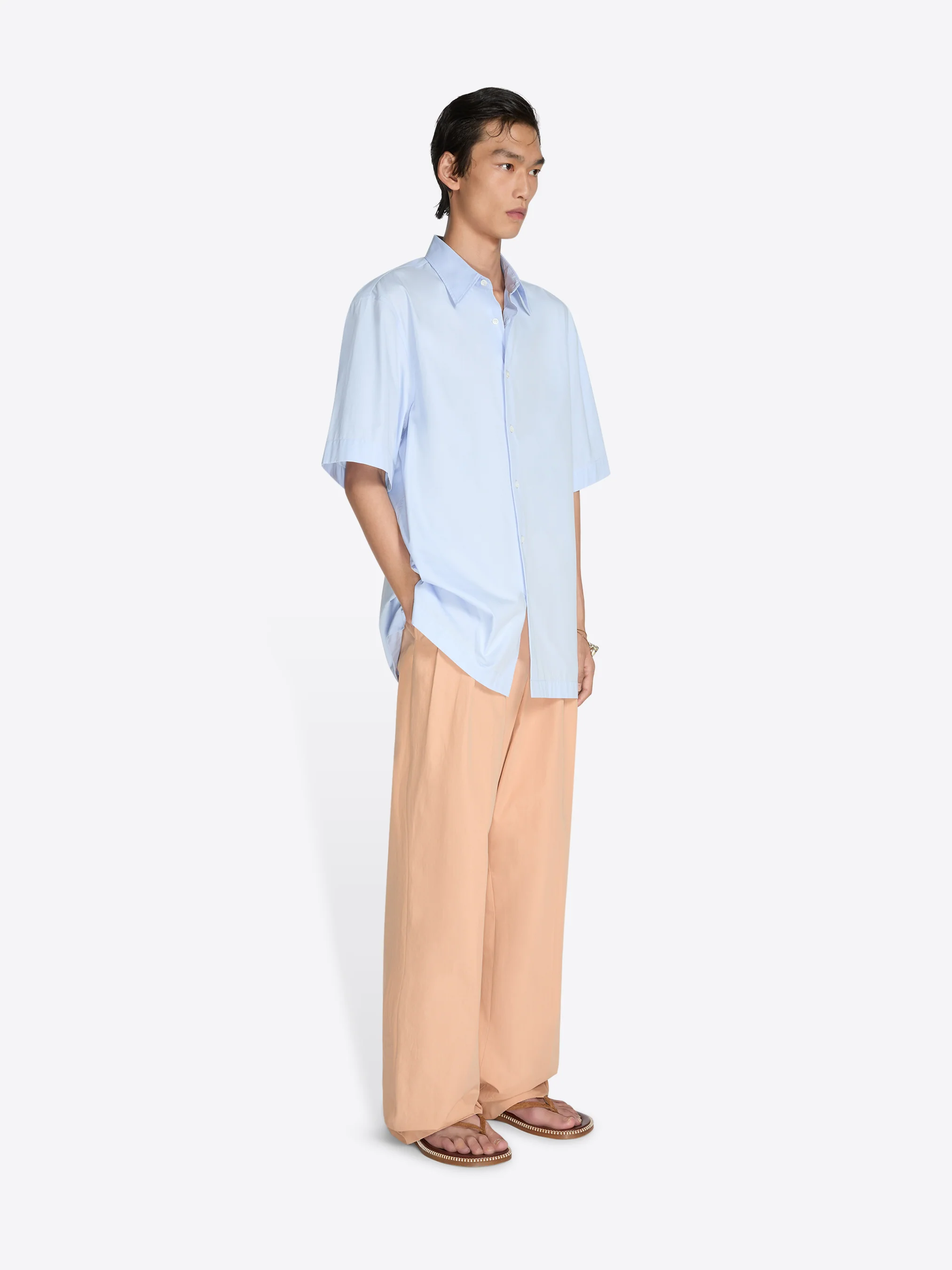 Short sleeve cotton shirt