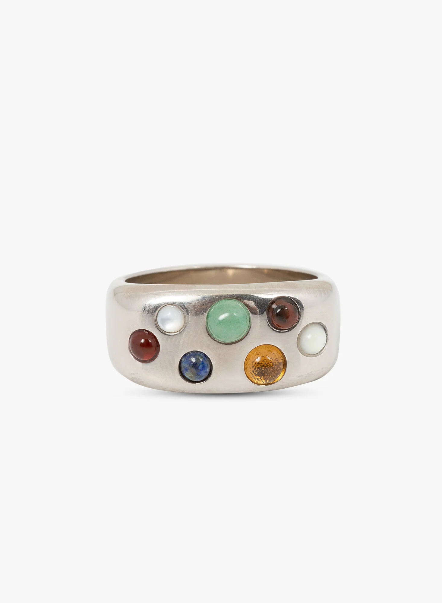 Multicolor stone ring