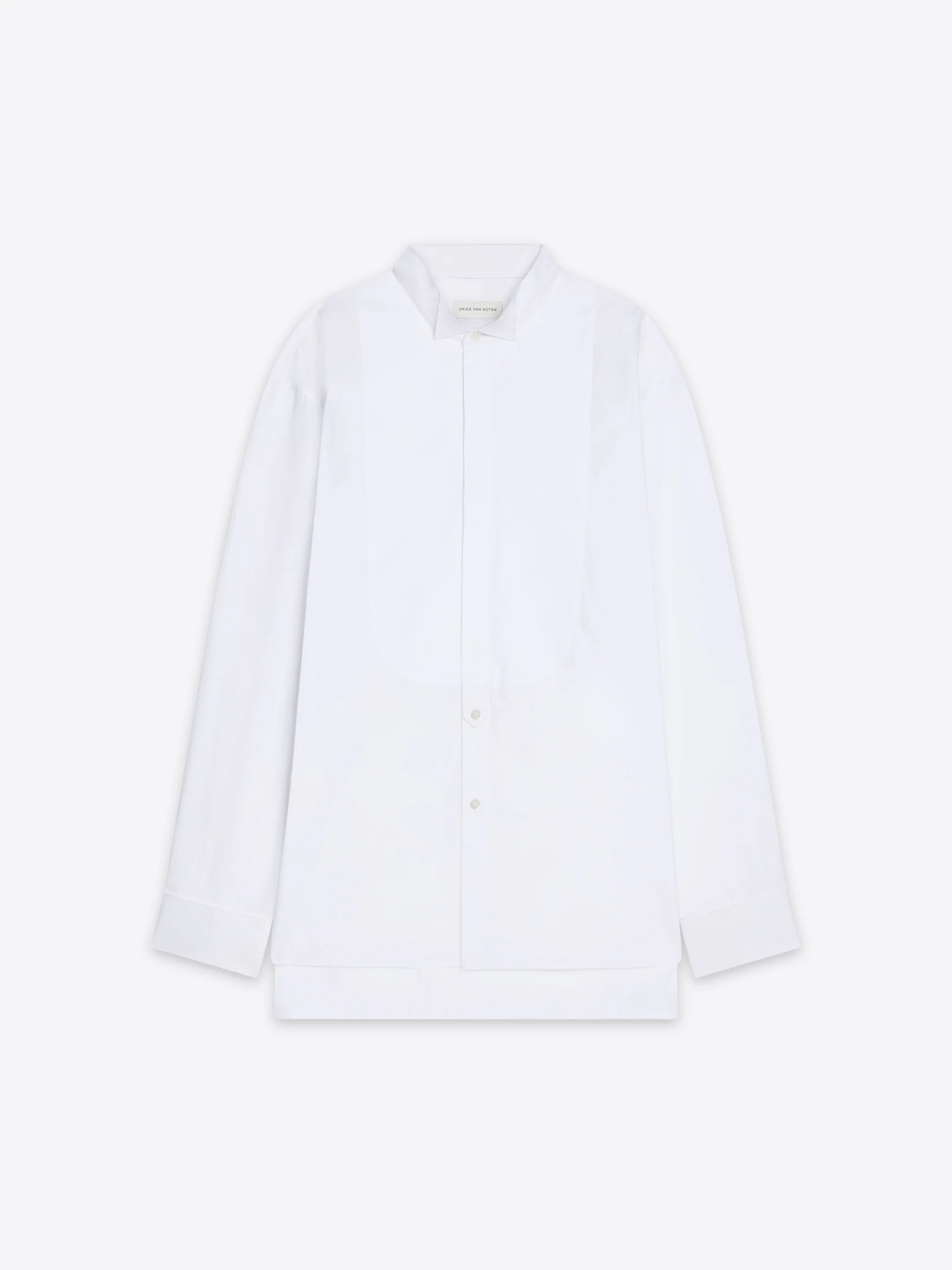 Loose tuxedo shirt