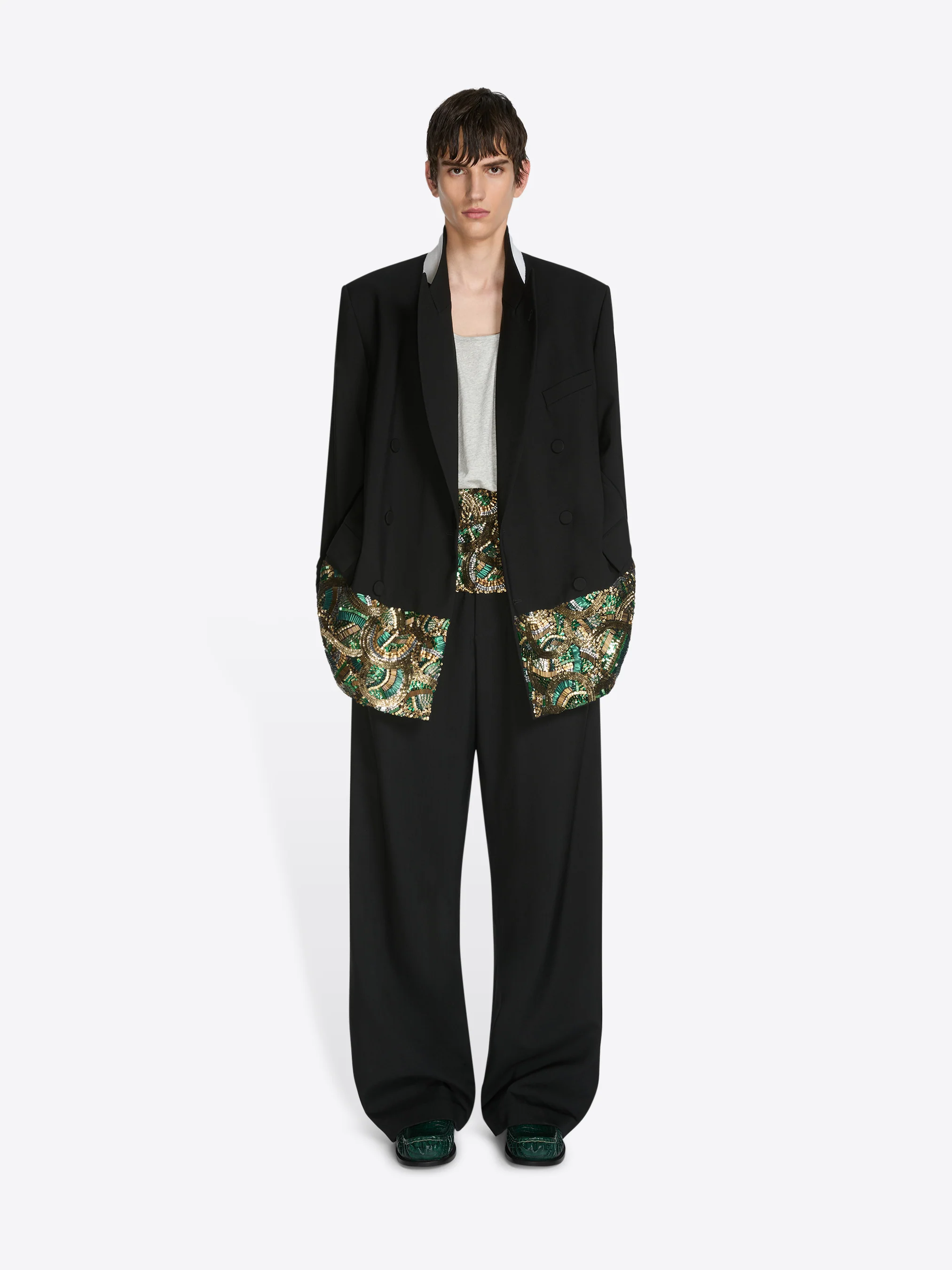 Embroidered blazer
