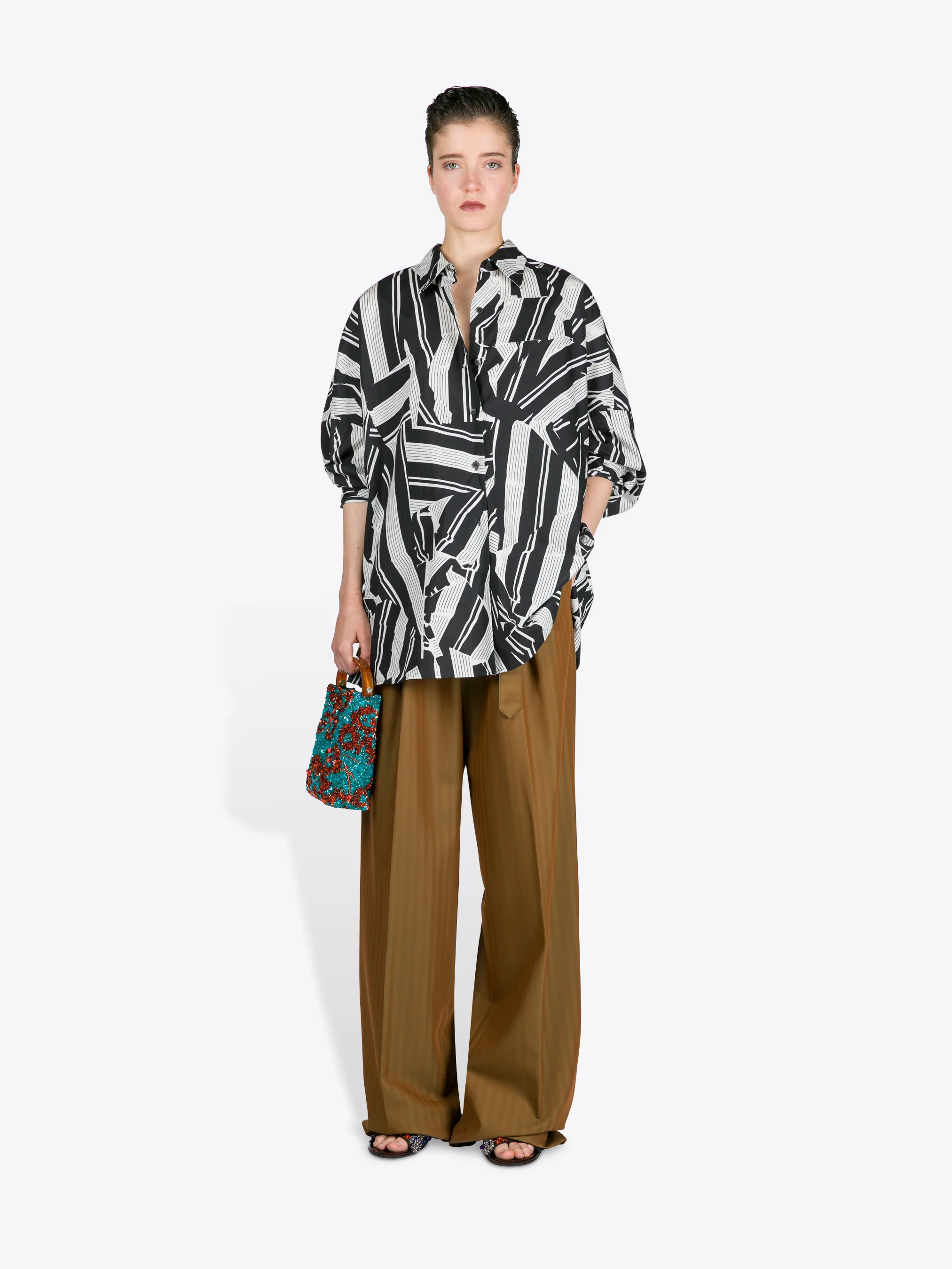 Cotton cocoon shirt