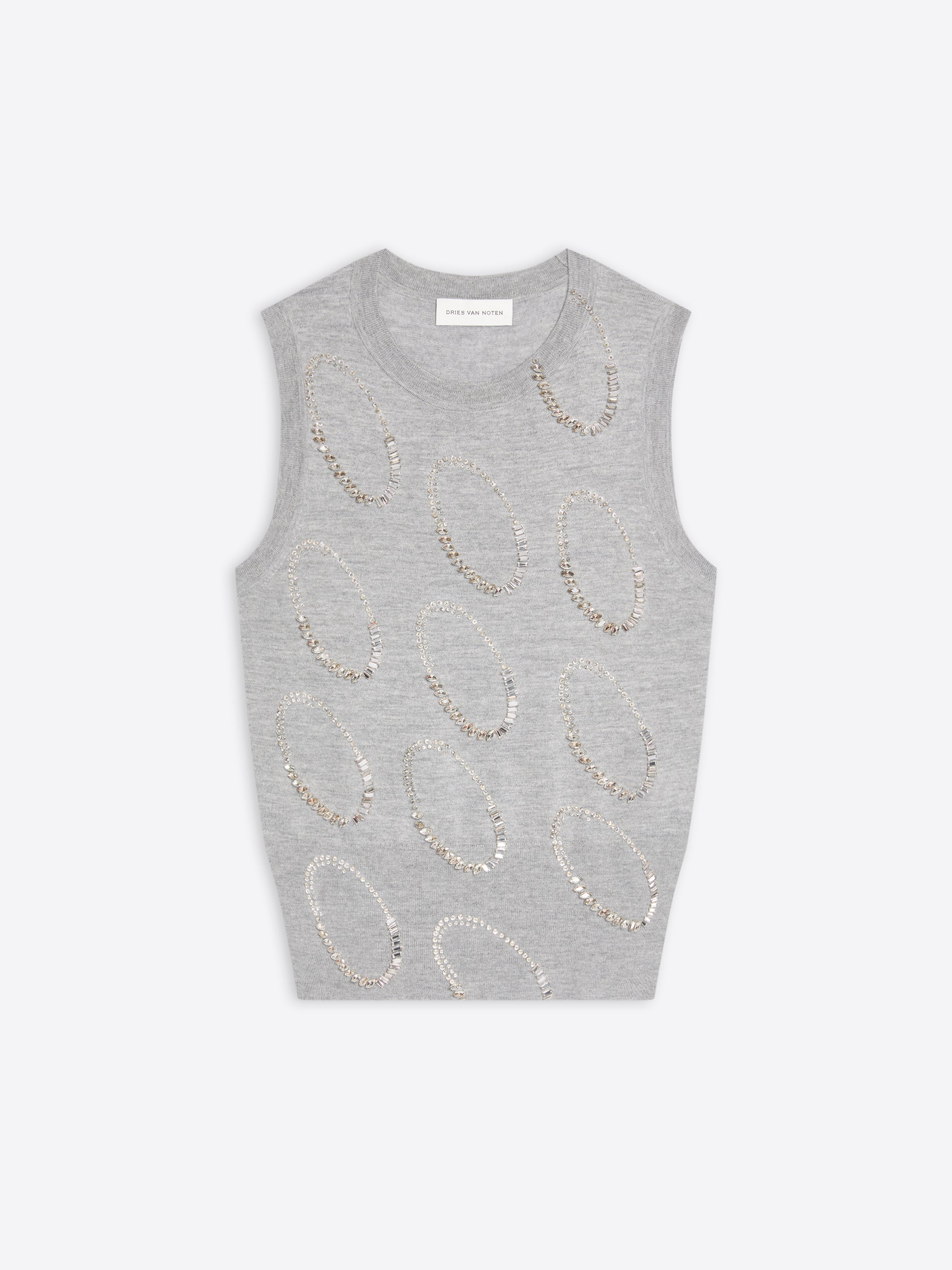 Embroidered wool sweater