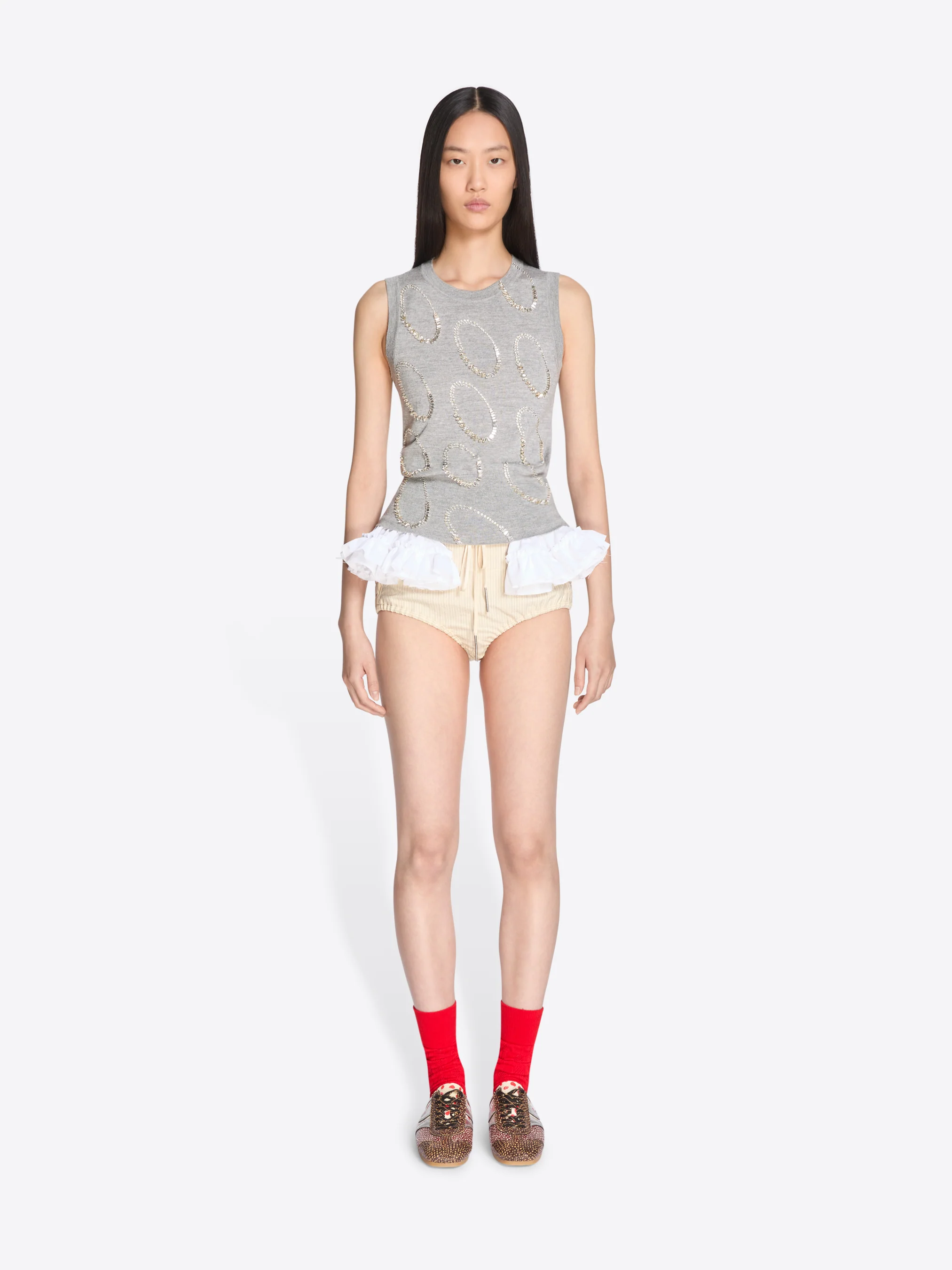 Embroidered wool sweater