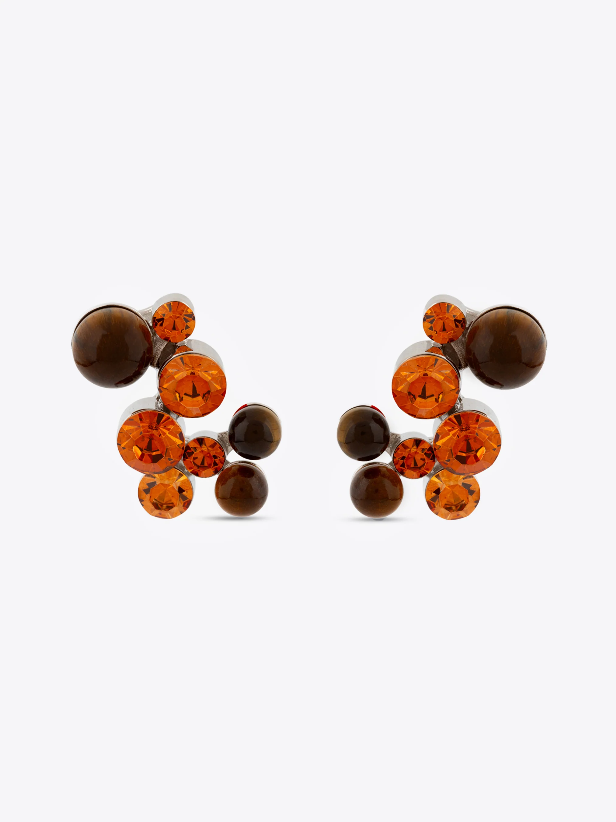 Stone pin earrings