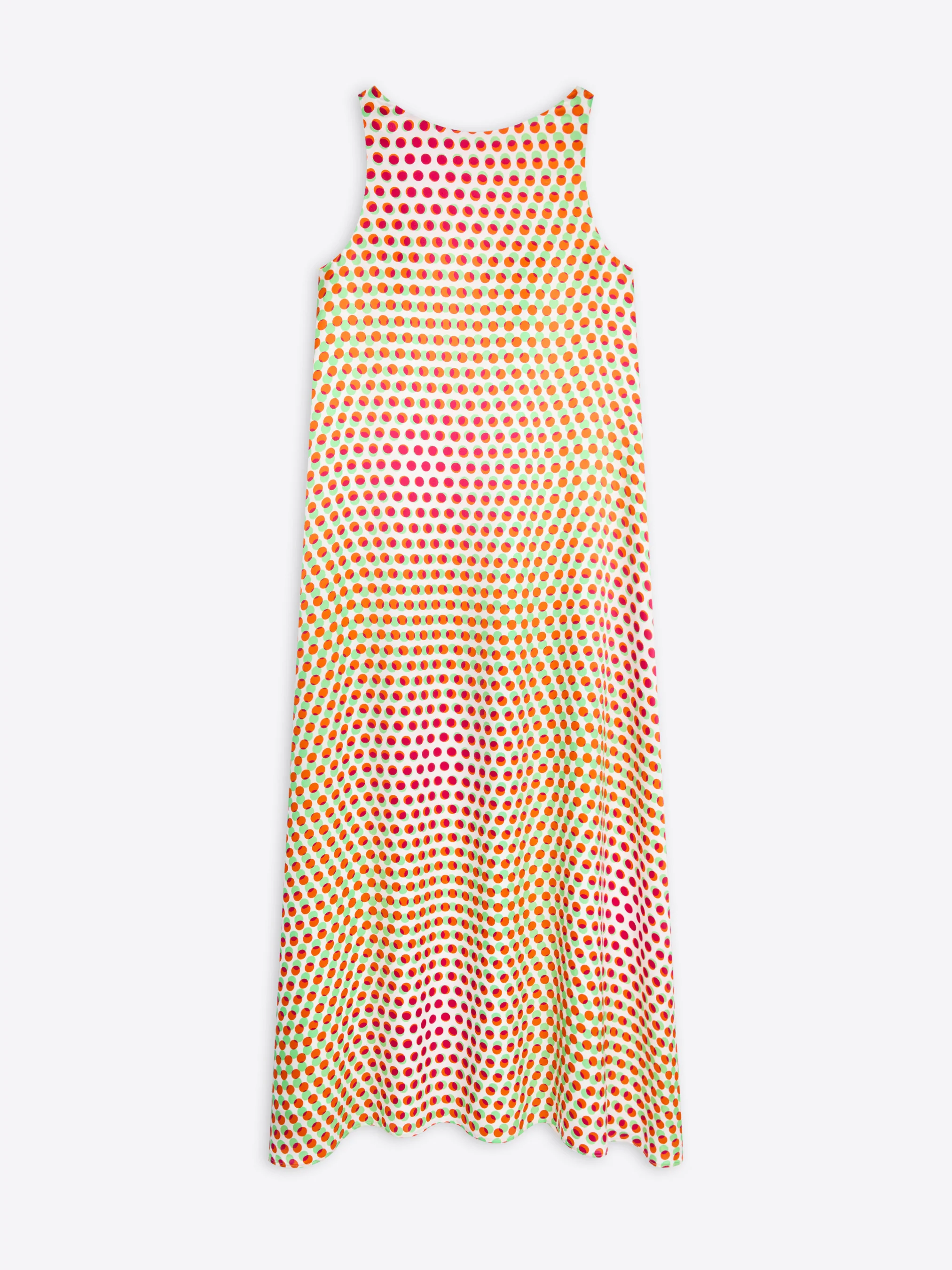 Printed silk dress