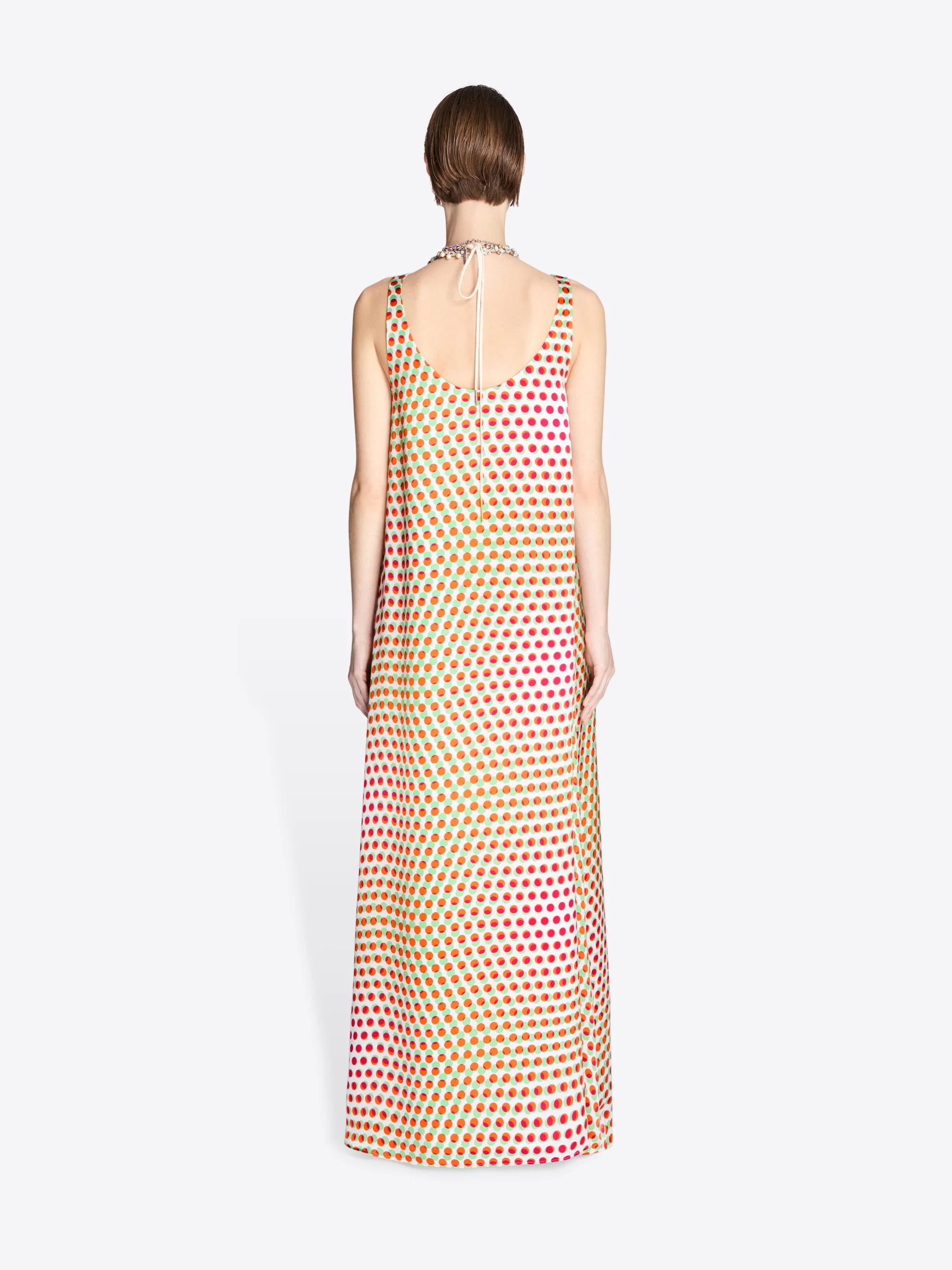 Printed silk dress