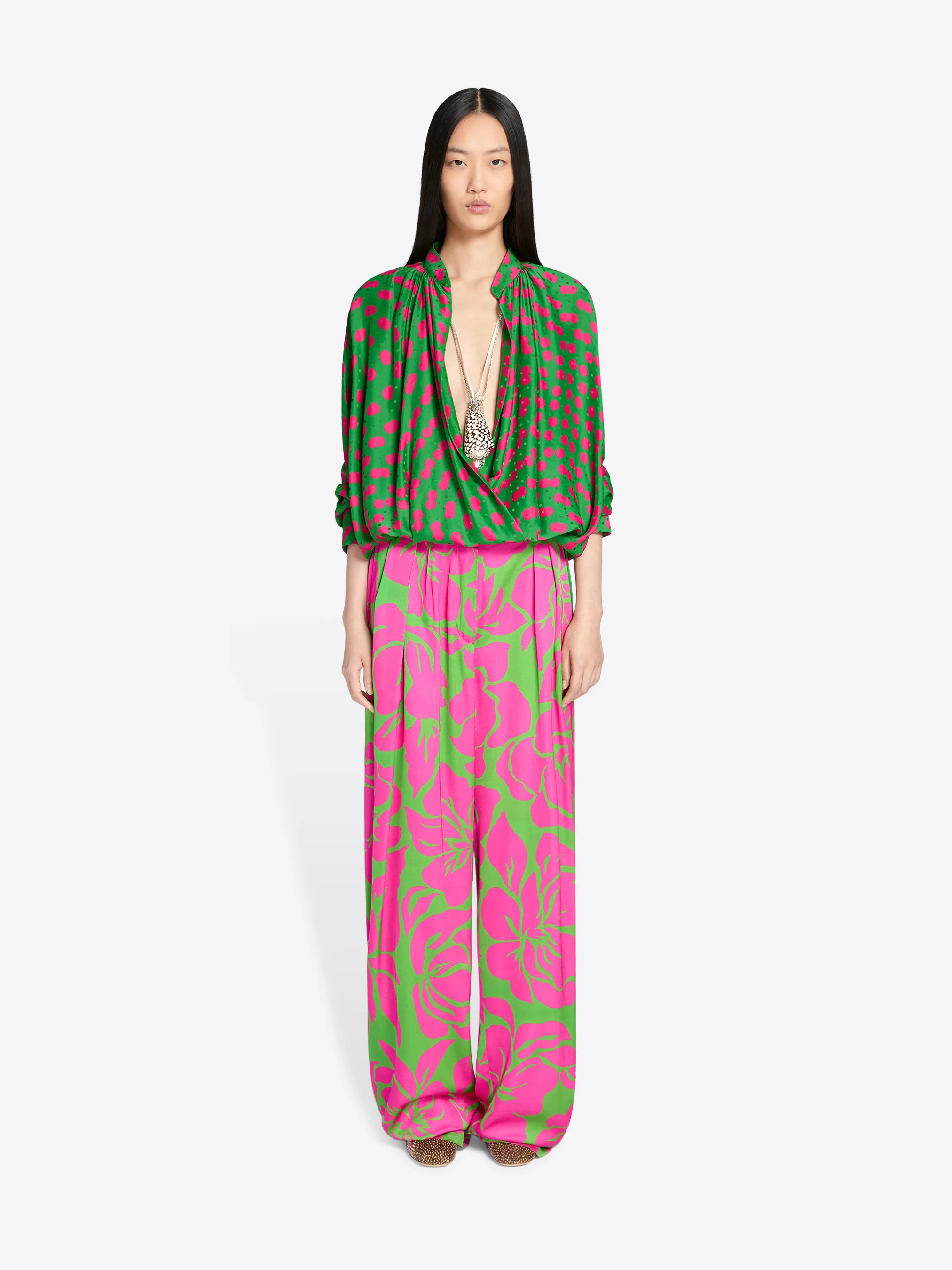 Viscose wrap shirt