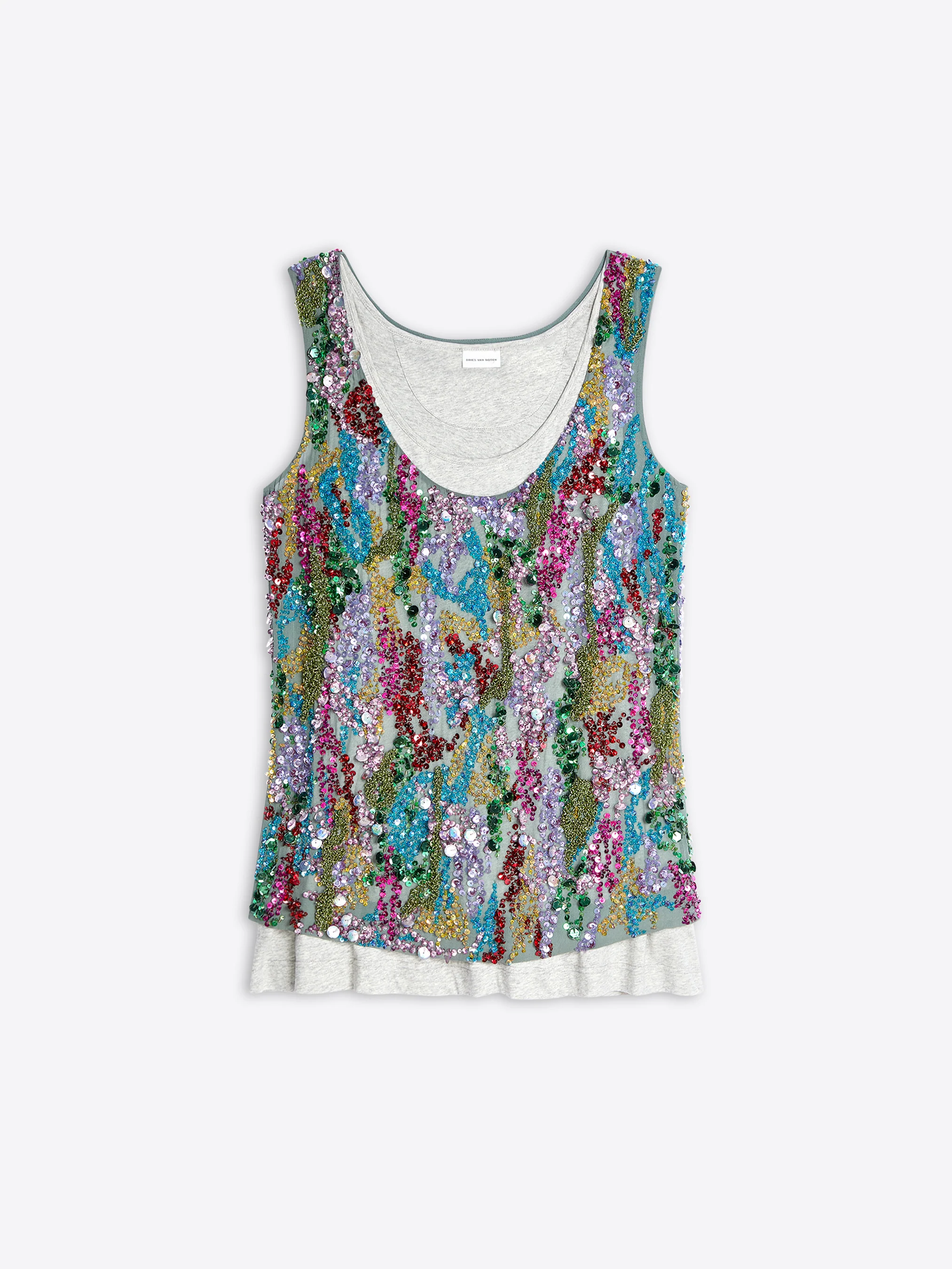 Embroidered tank top