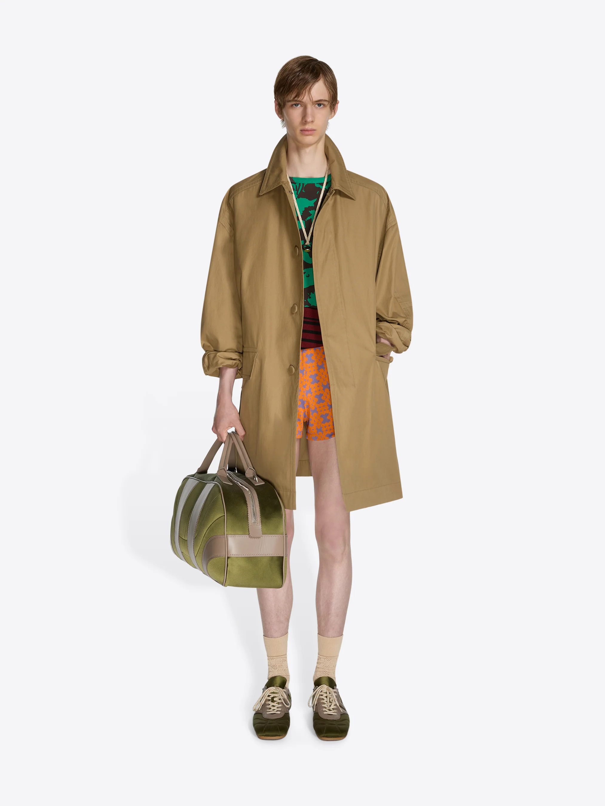 Satin weekend bag