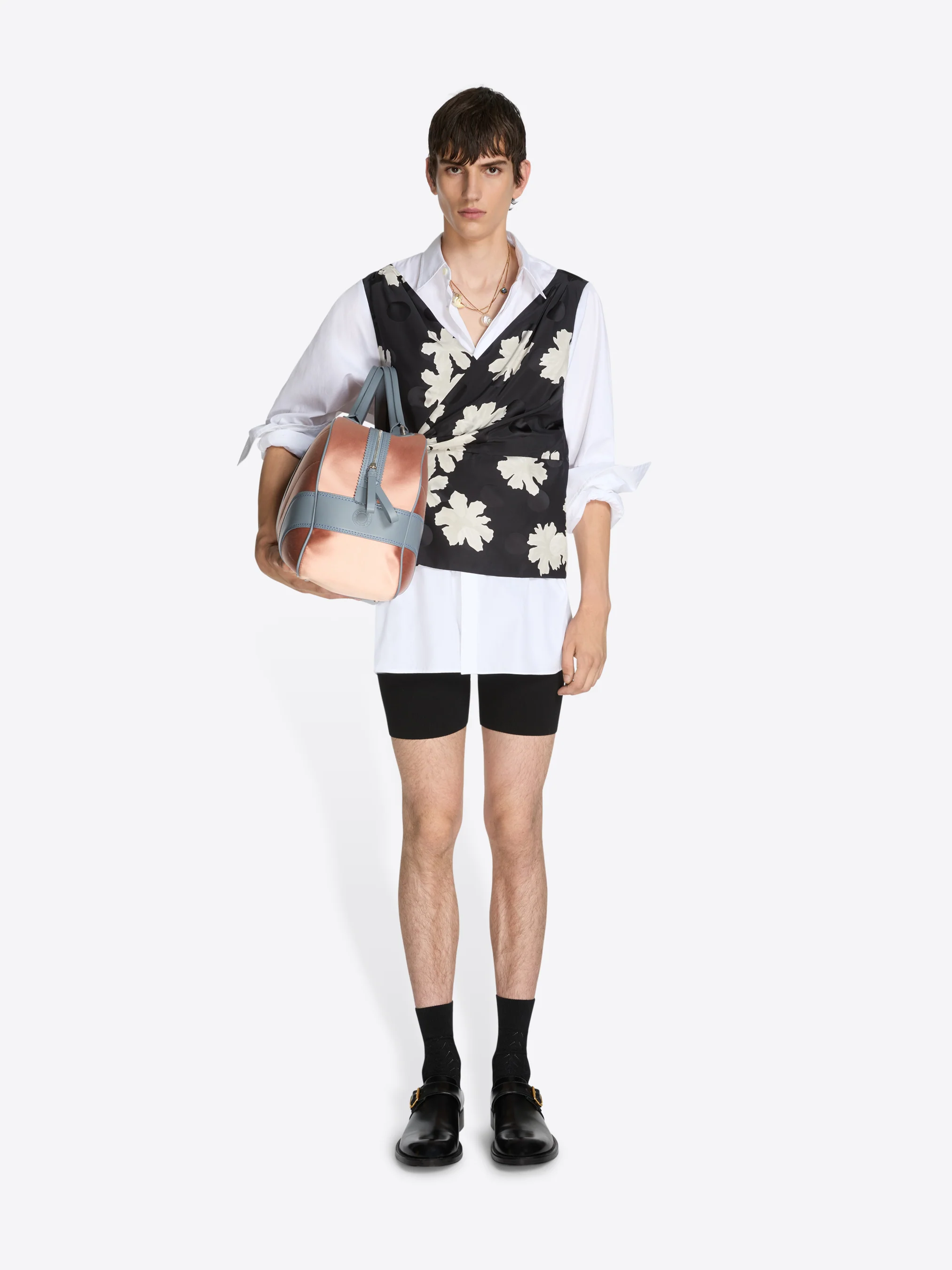 Satin weekend bag