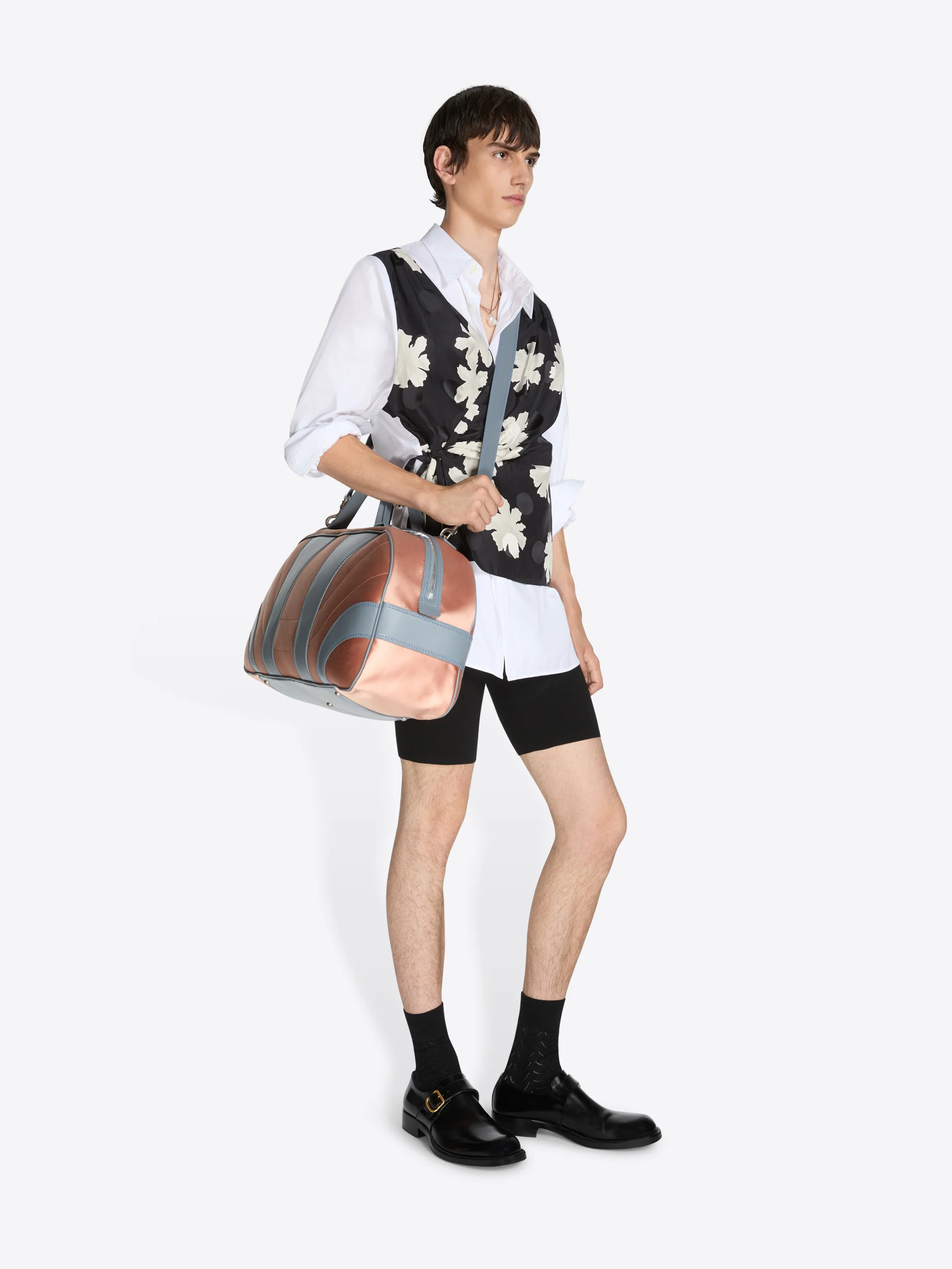 Satin weekend bag