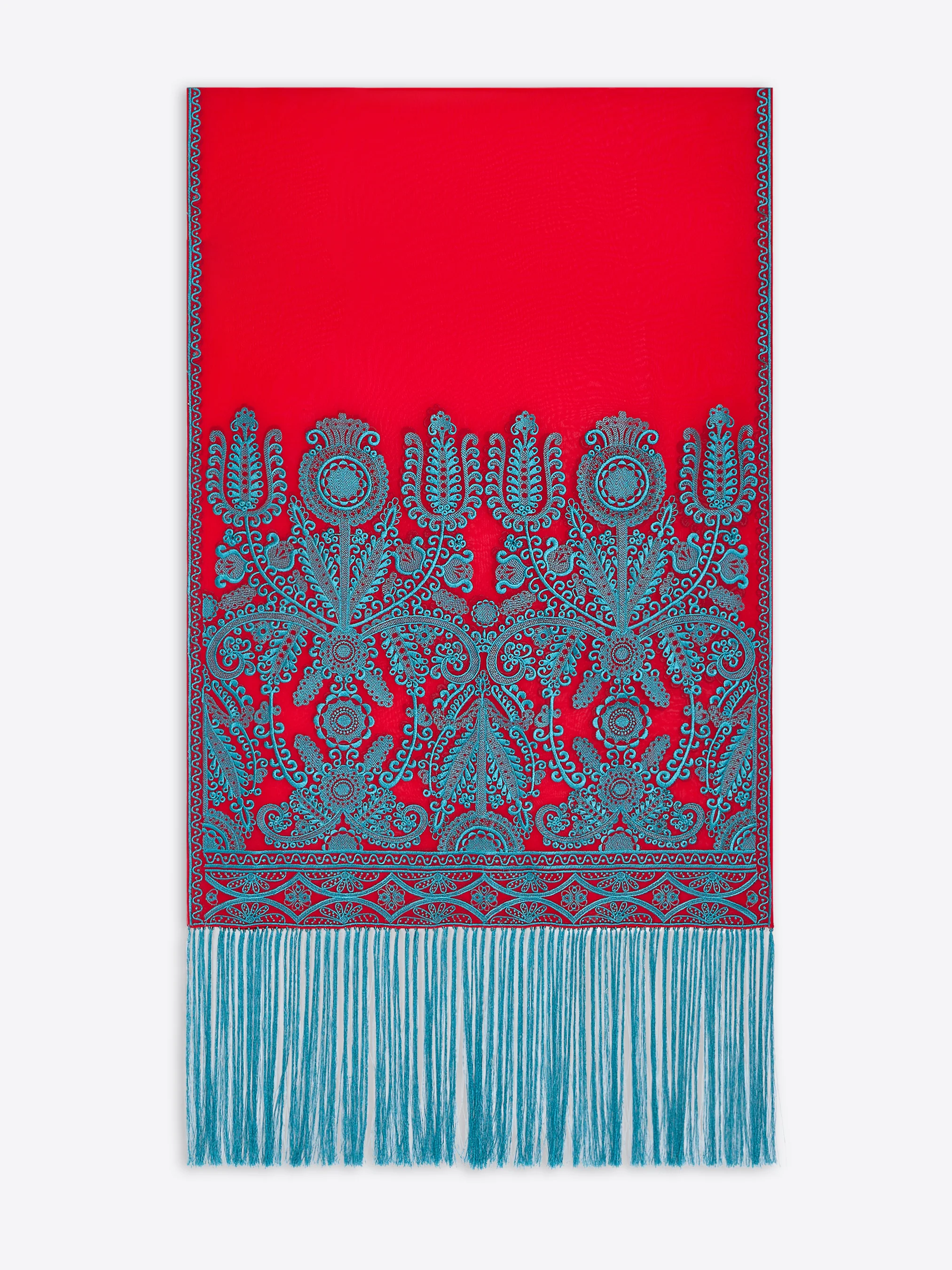 Embroidered scarf