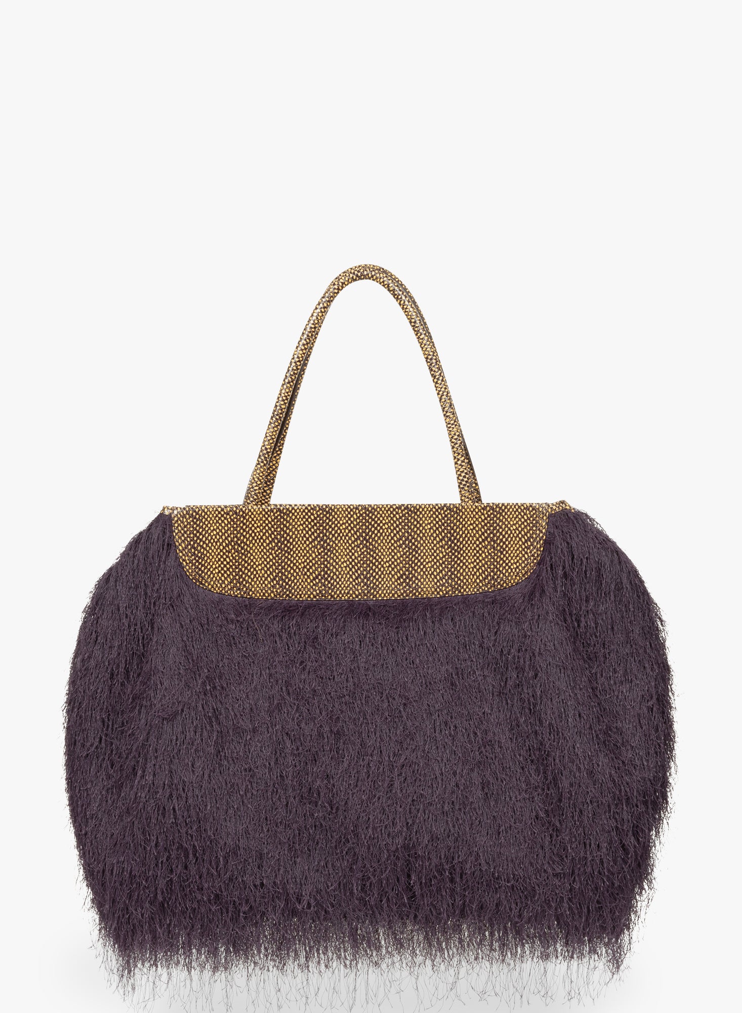 Ruffled shoulder bag