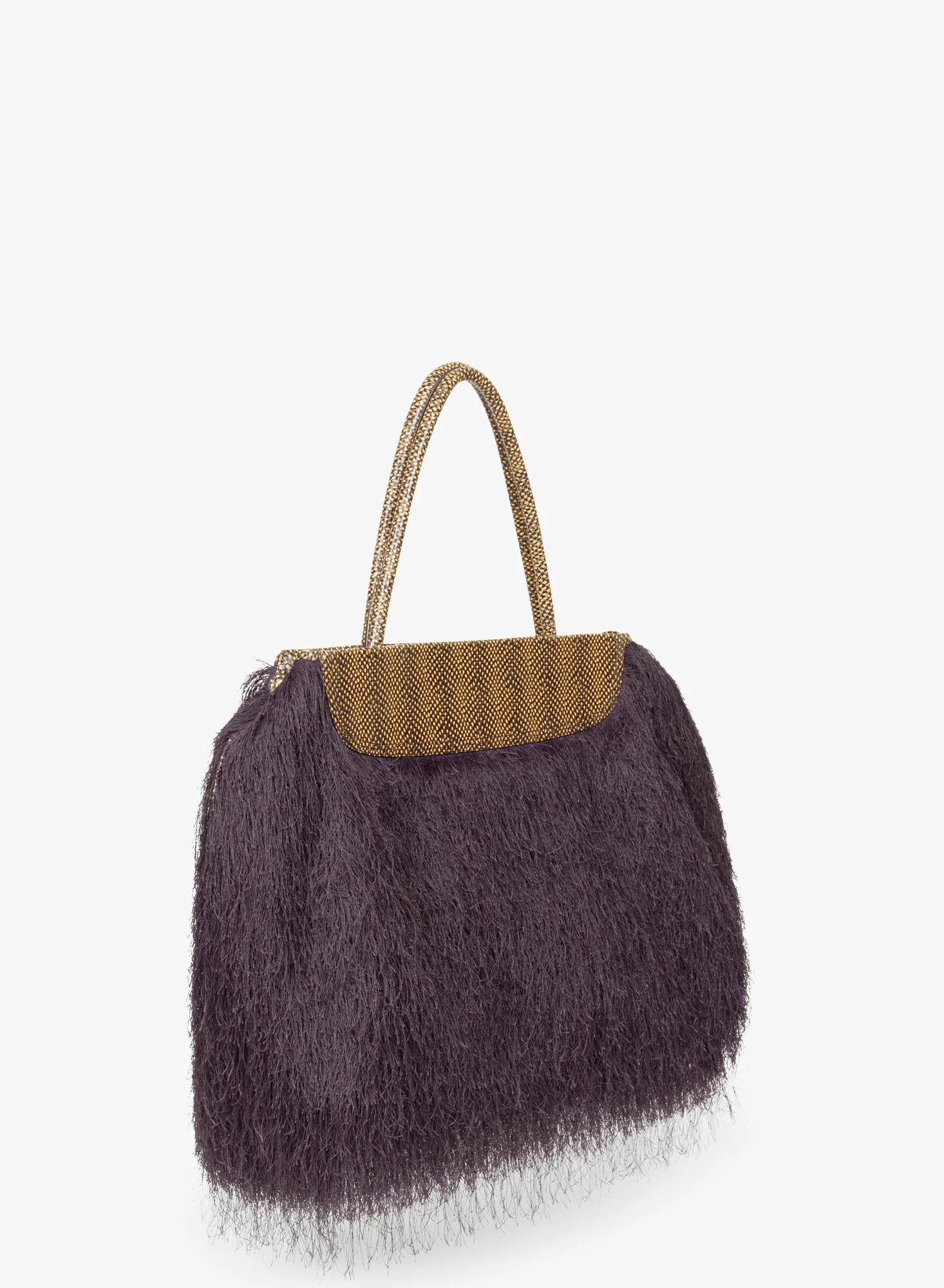 Ruffled shoulder bag