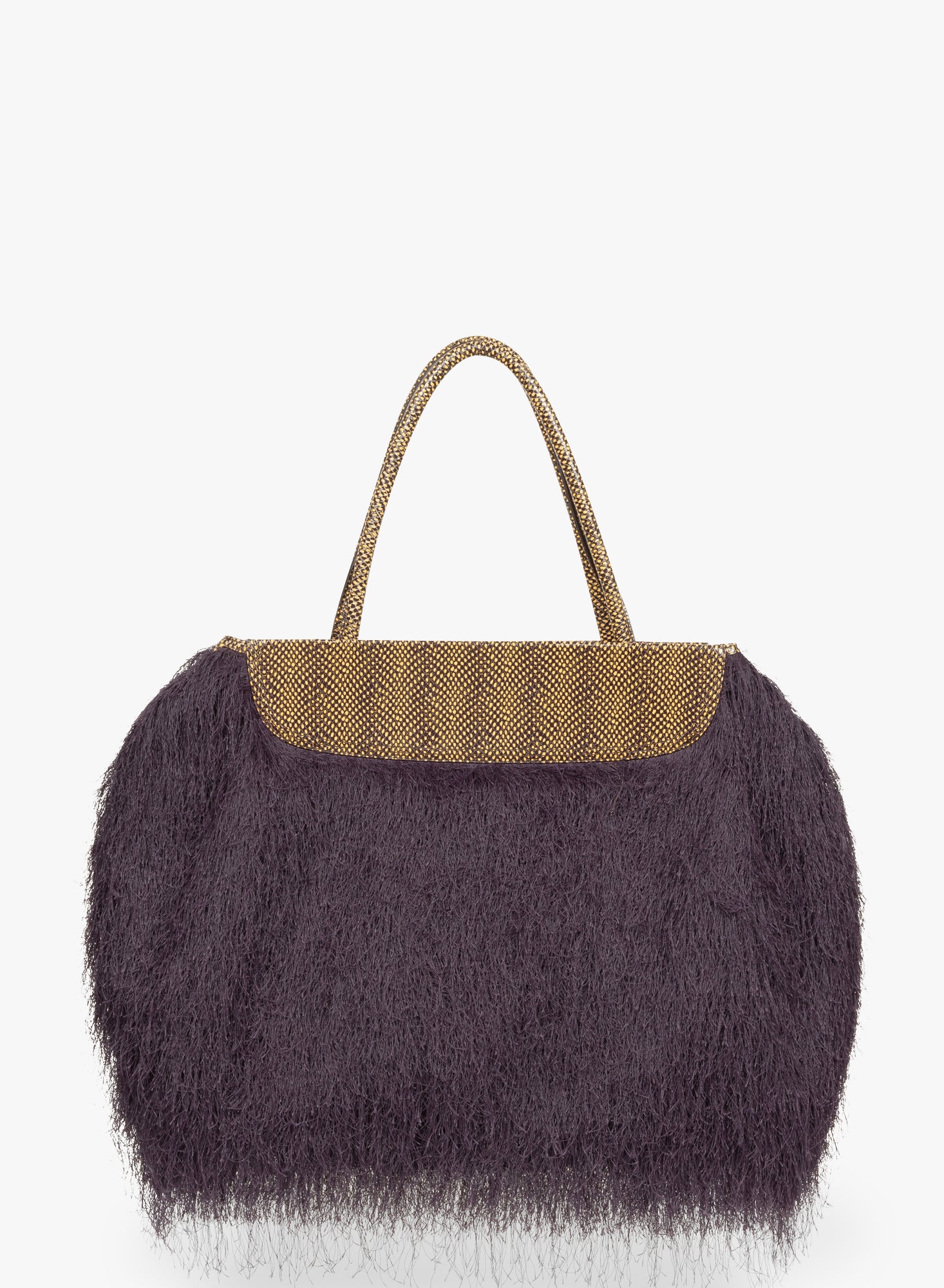 Ruffled shoulder bag