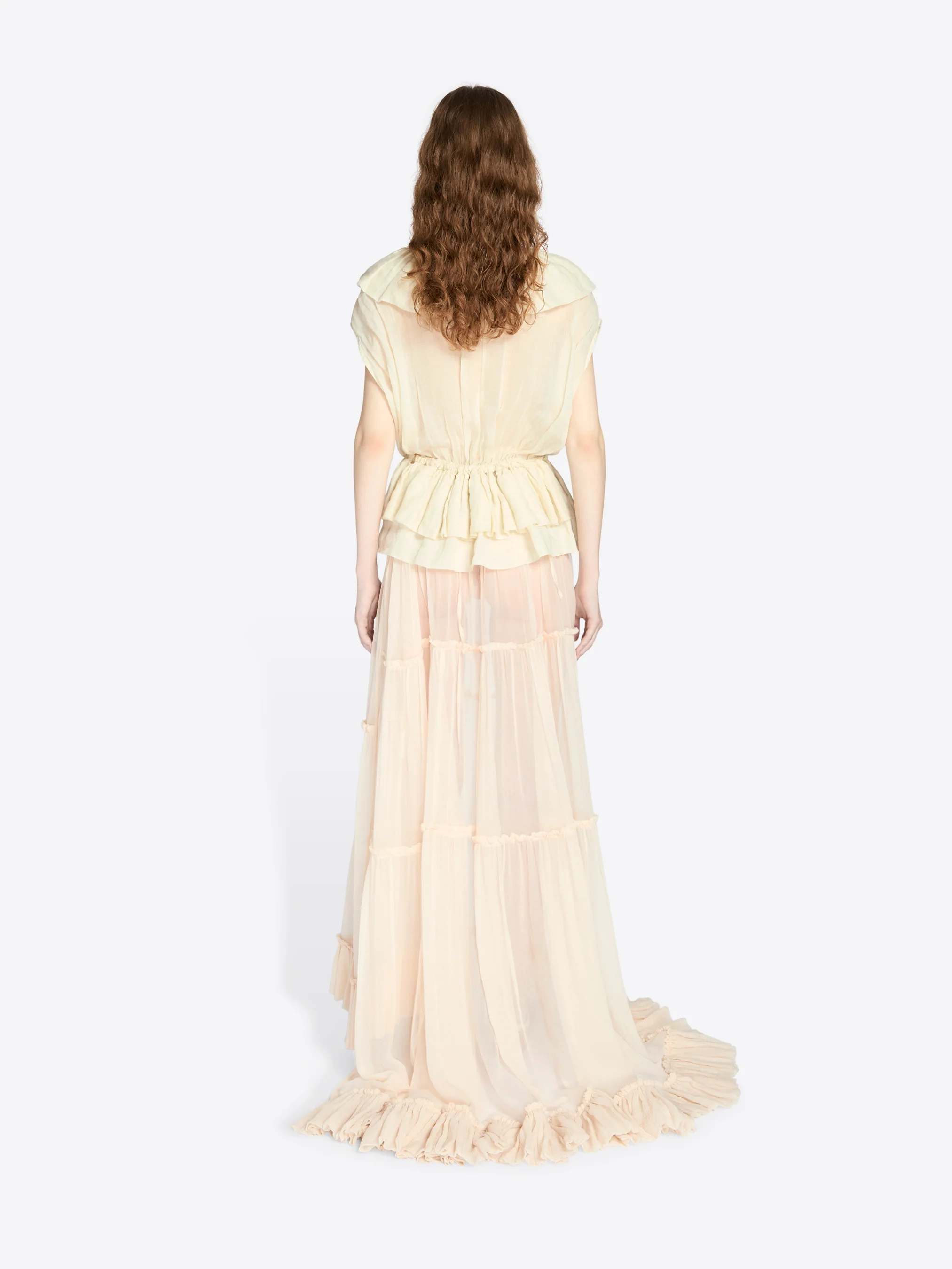 Muslin ruffled top
