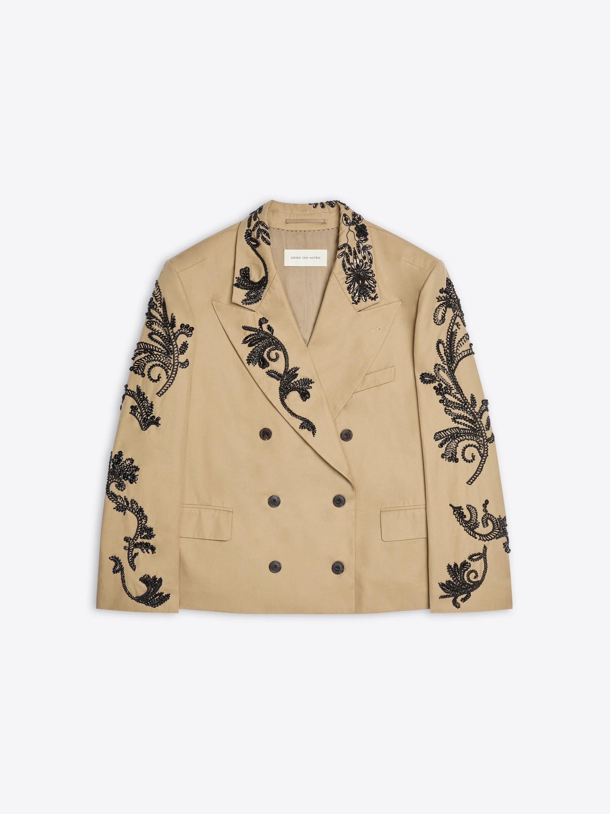Oversized embroidered blazer