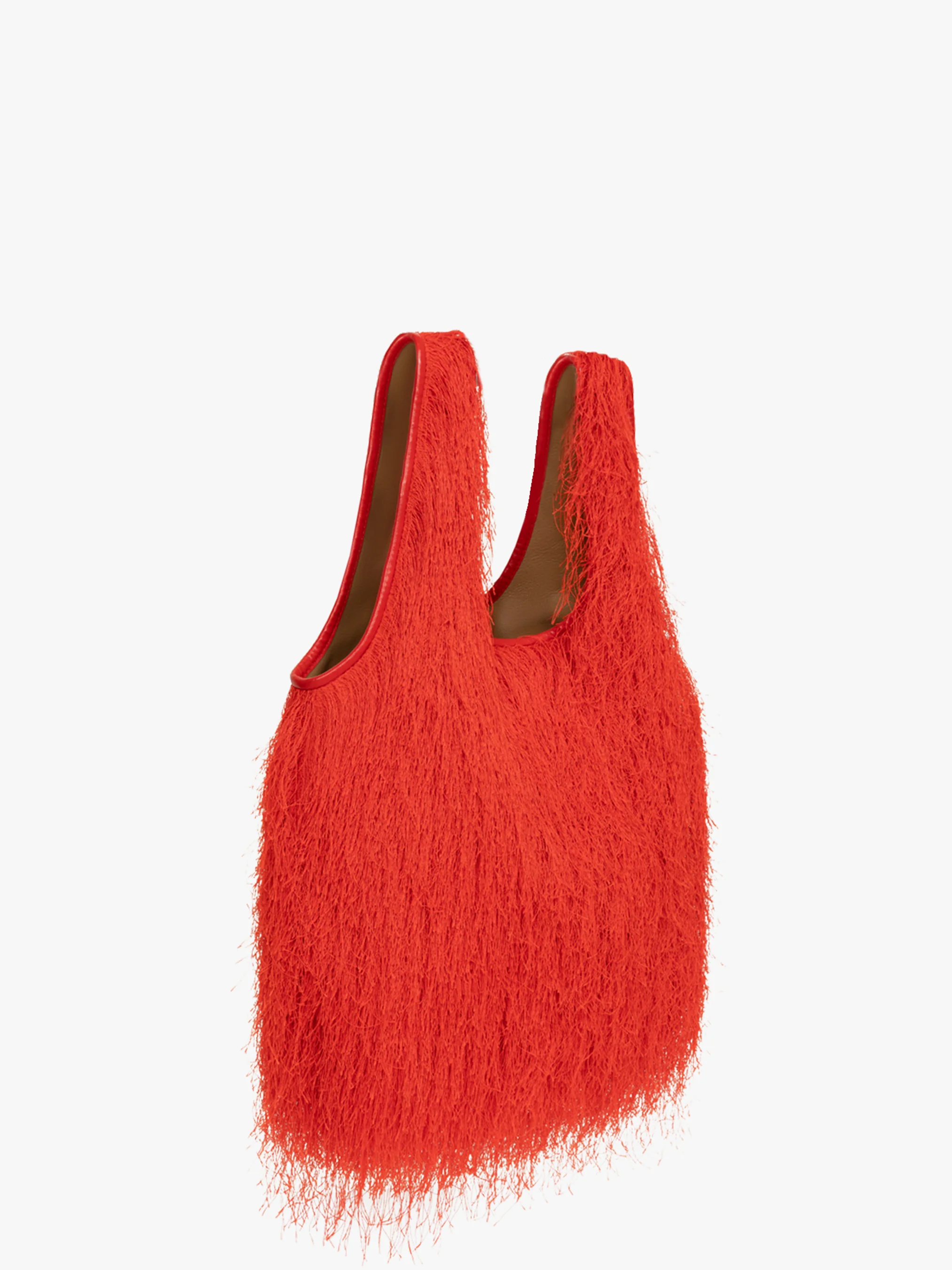 Mini ruffled tote bag