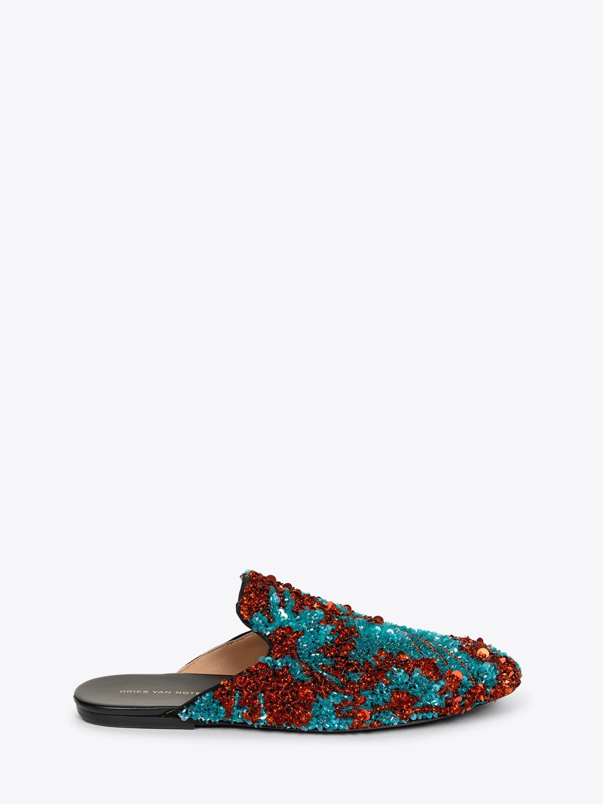 Embroidered mules