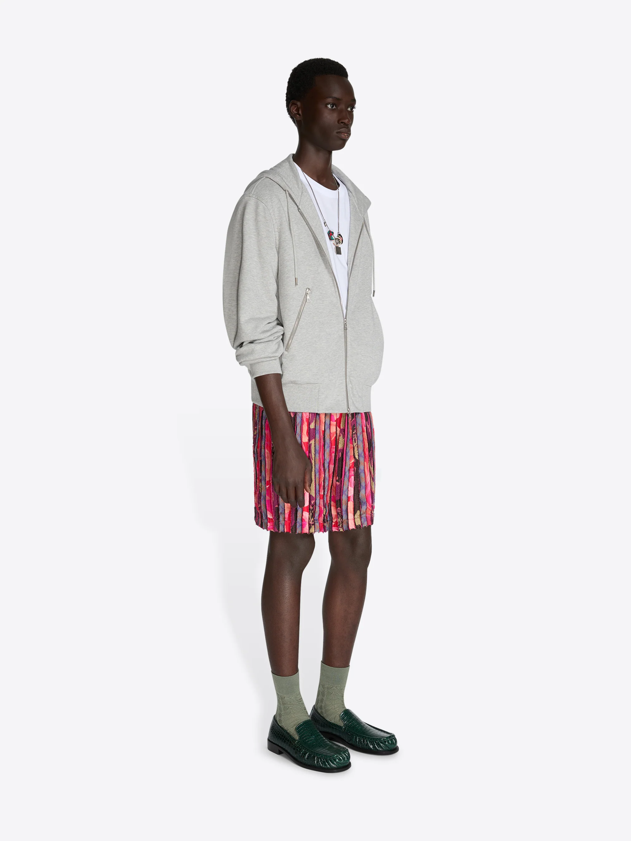 Loose zipped hoodie