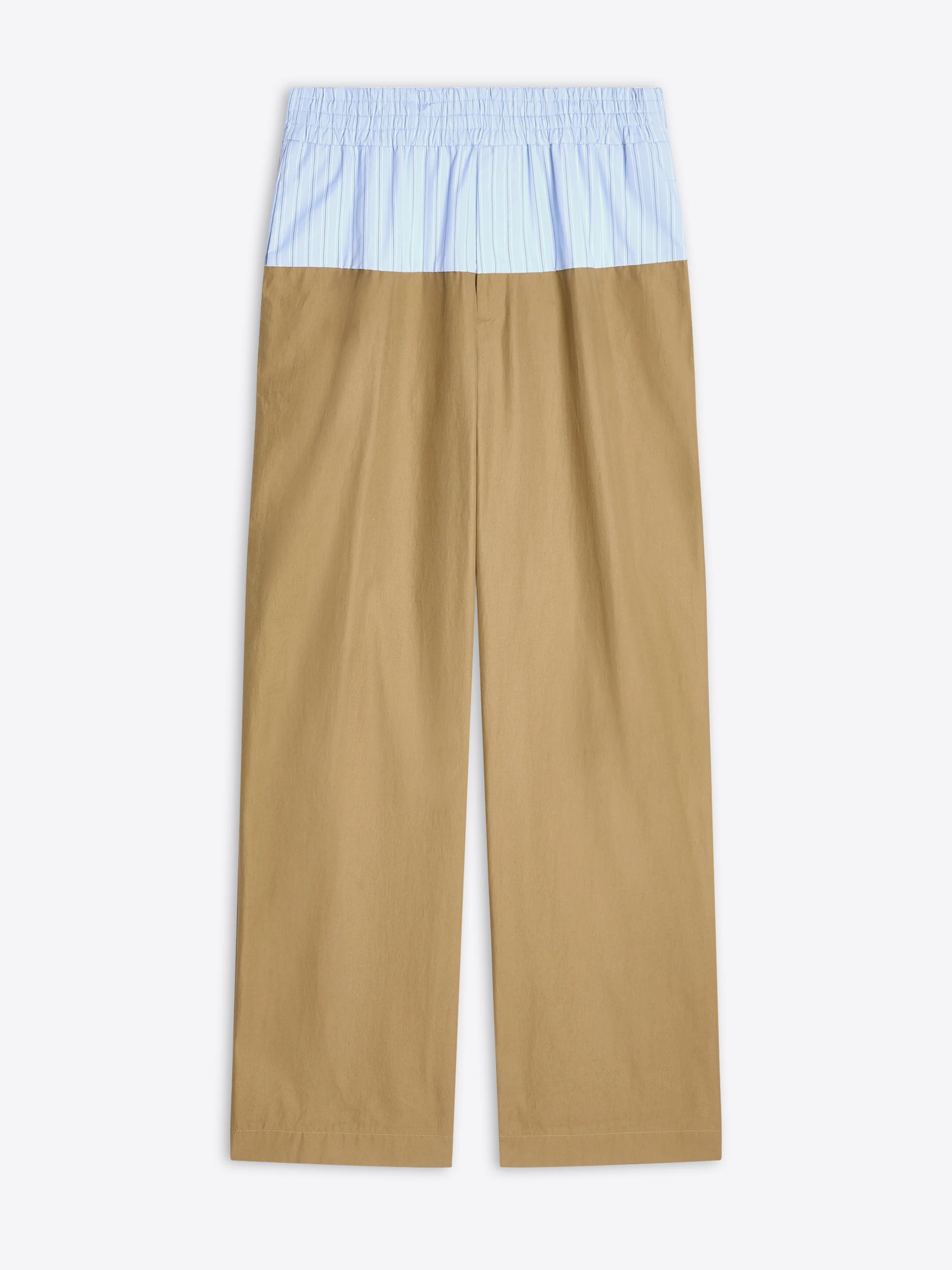 Contrast waist pants