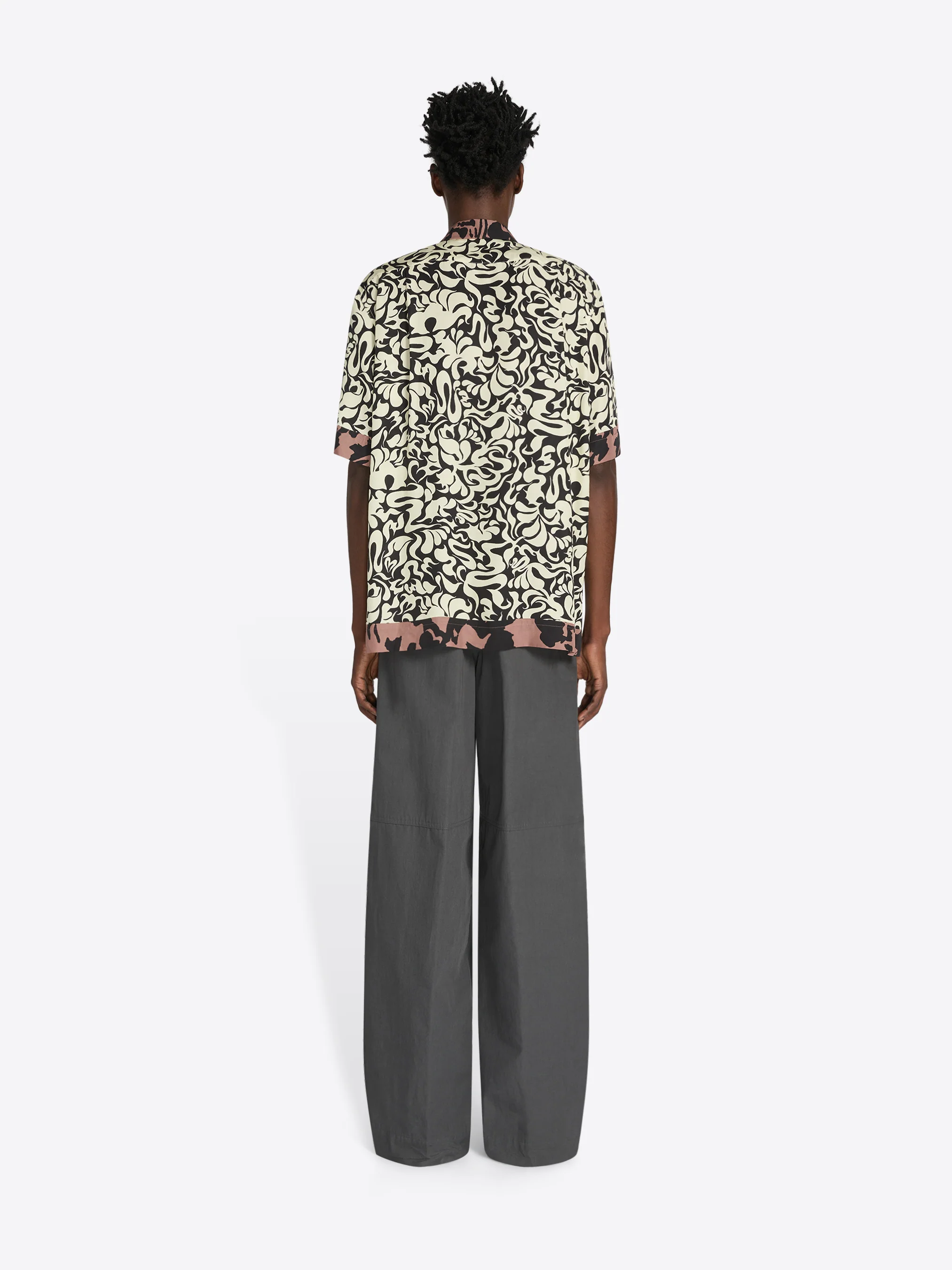 Boxy viscose shirt