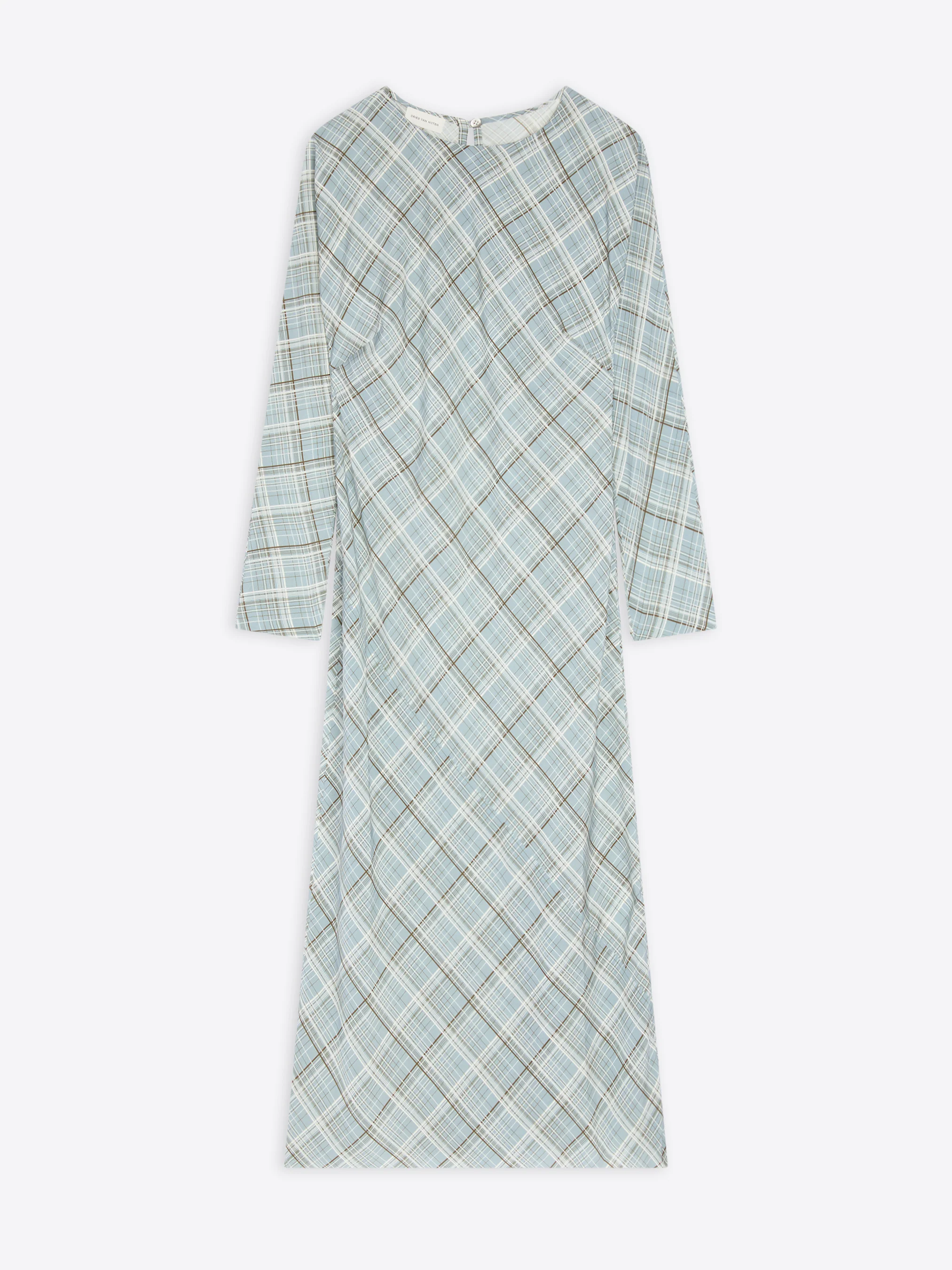 Waisted silk dress