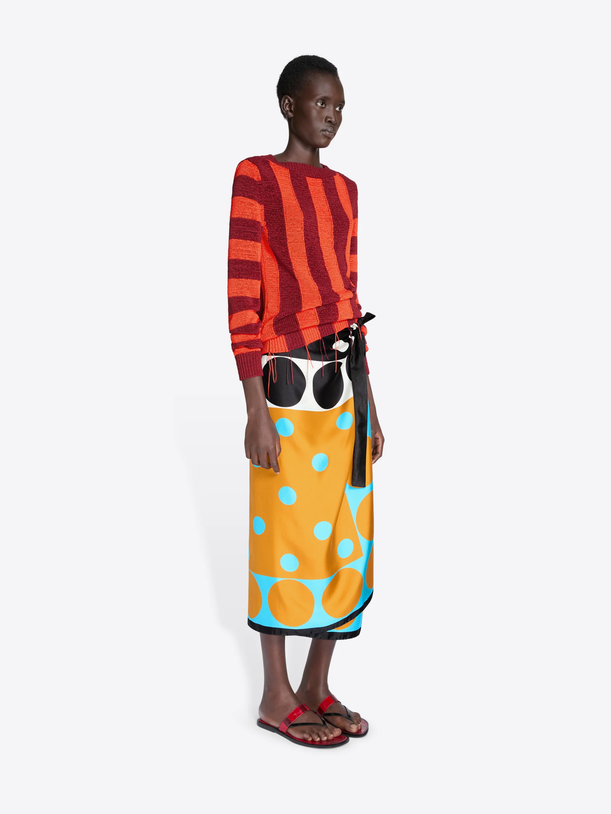 Intarsia knit sweater