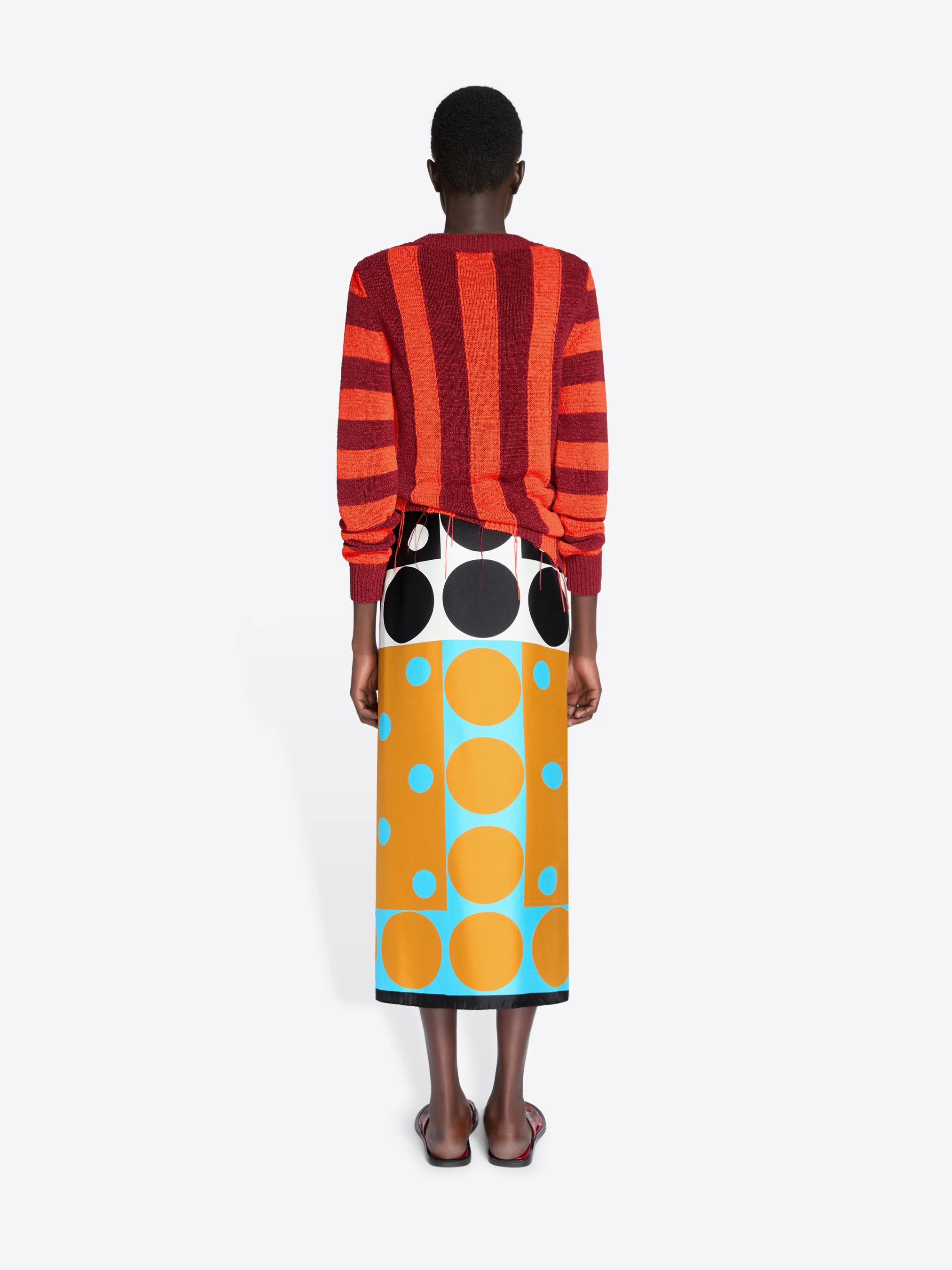 Intarsia knit sweater