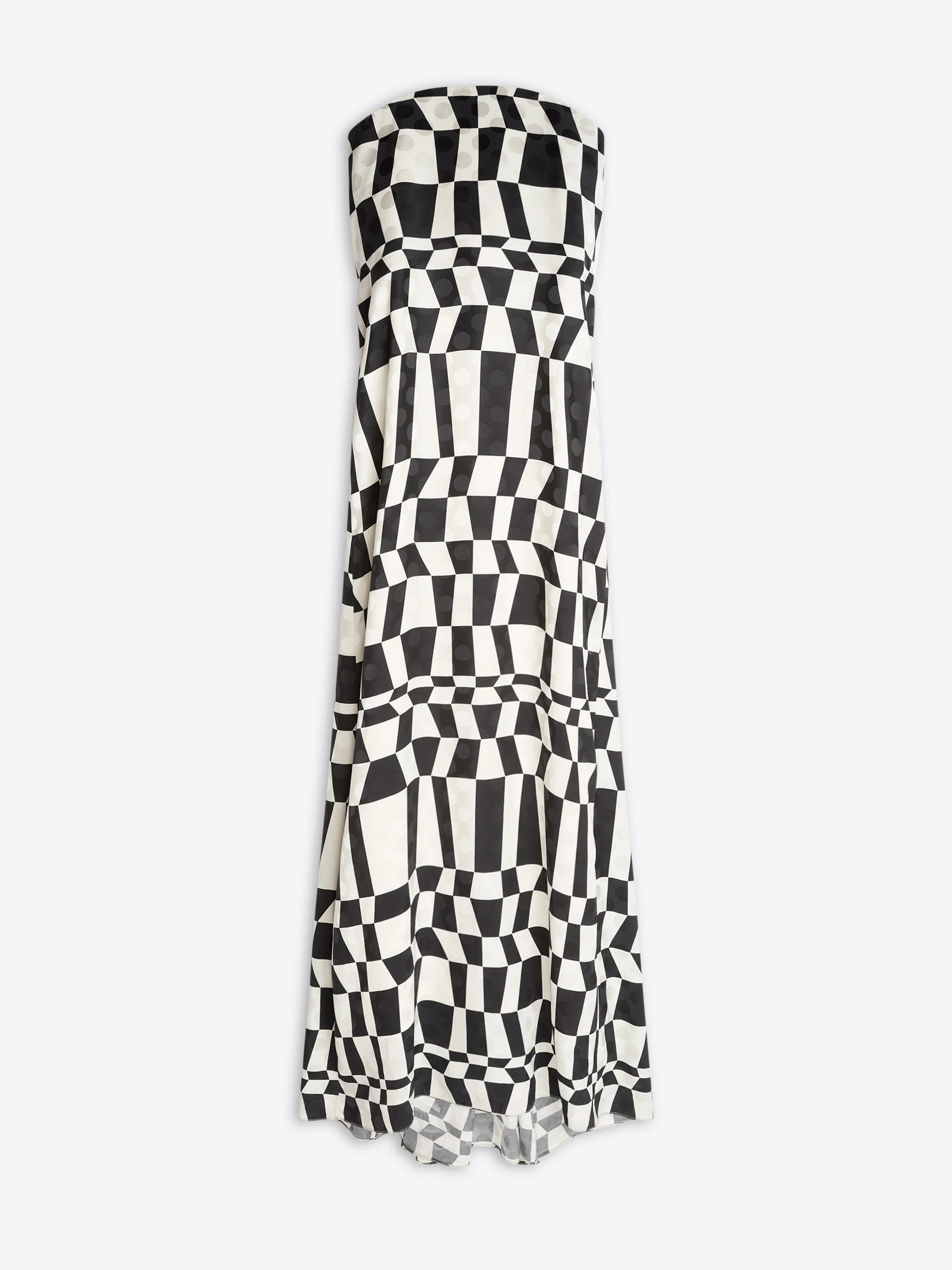 Jacquard bustier dress