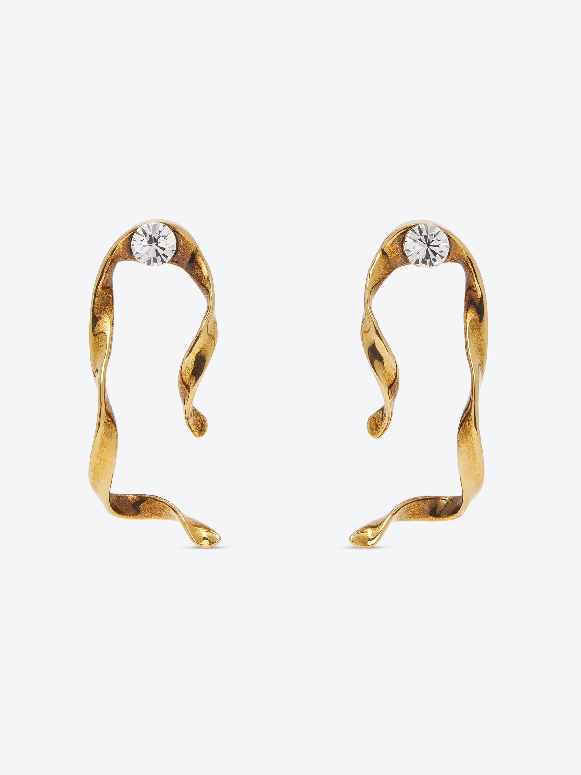 Wave stud earrings