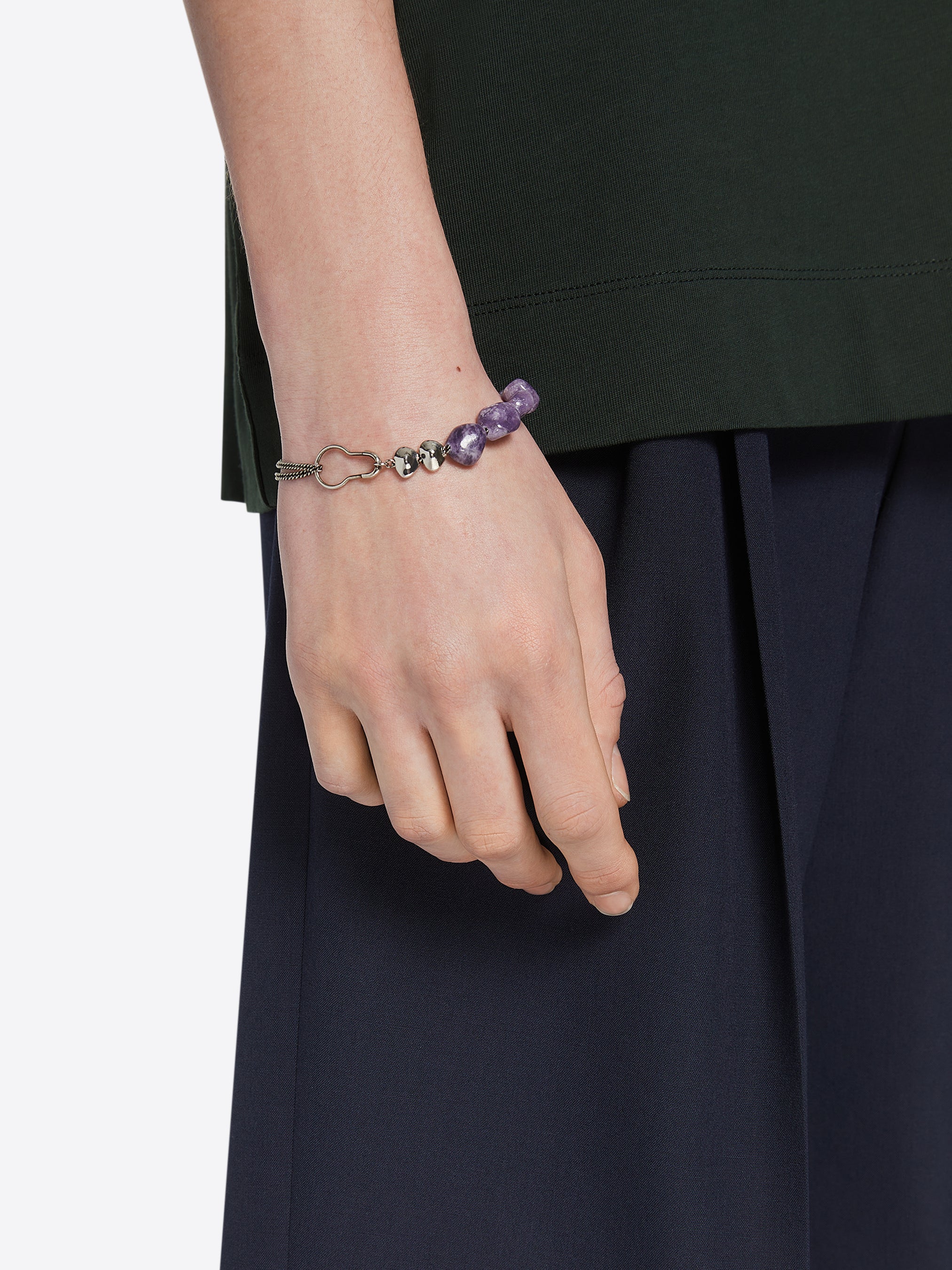 Stone chain bracelet