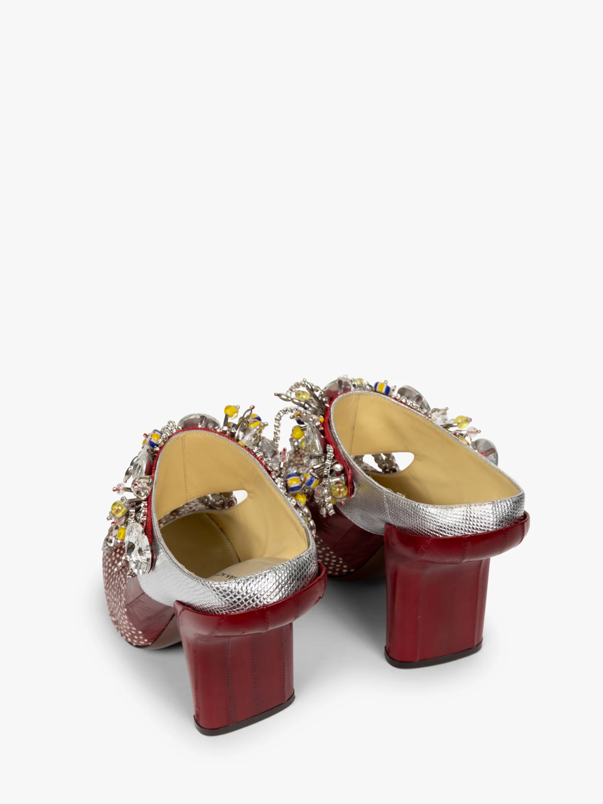 Embellished mules