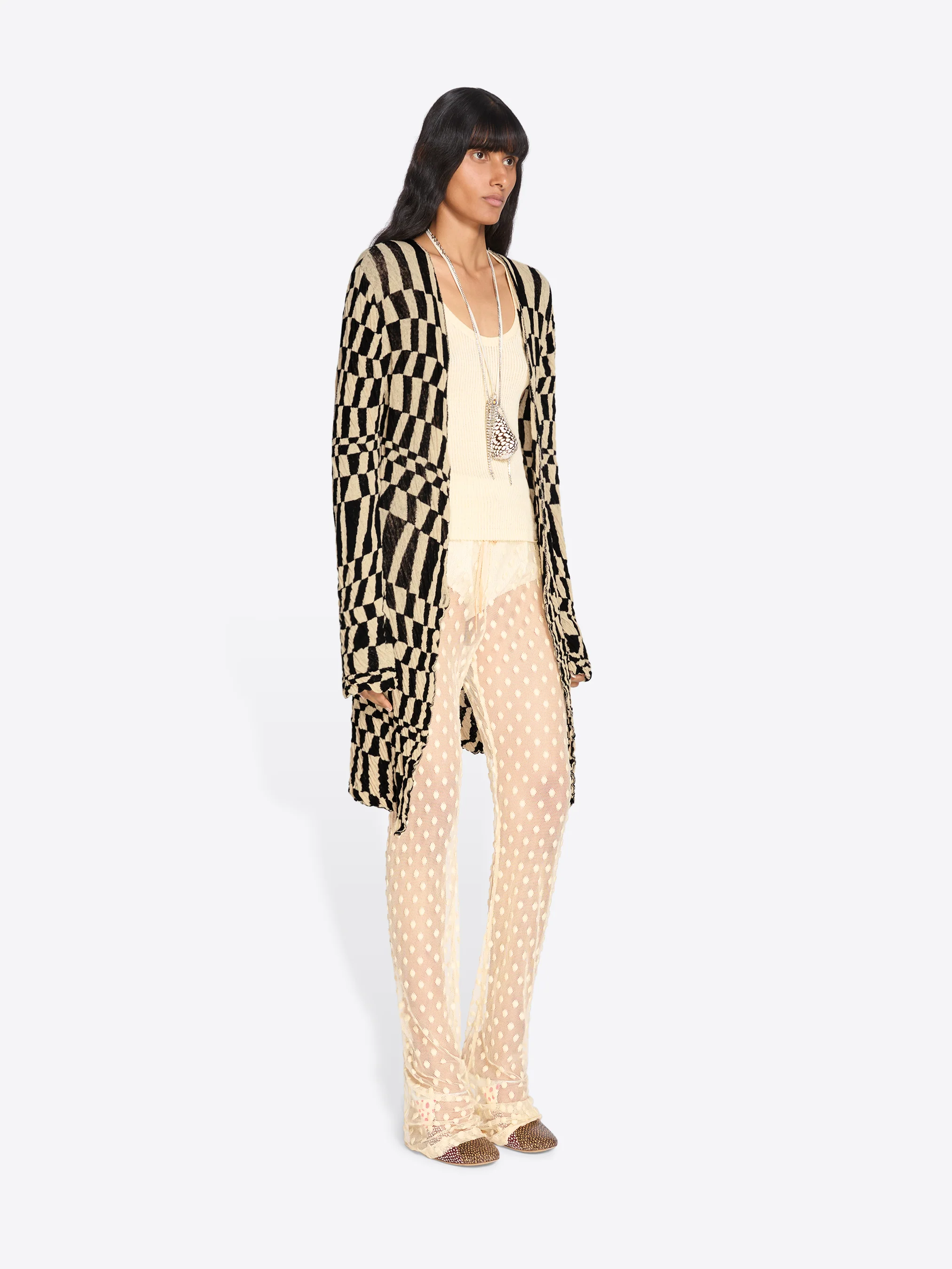 Jacquard cardigan