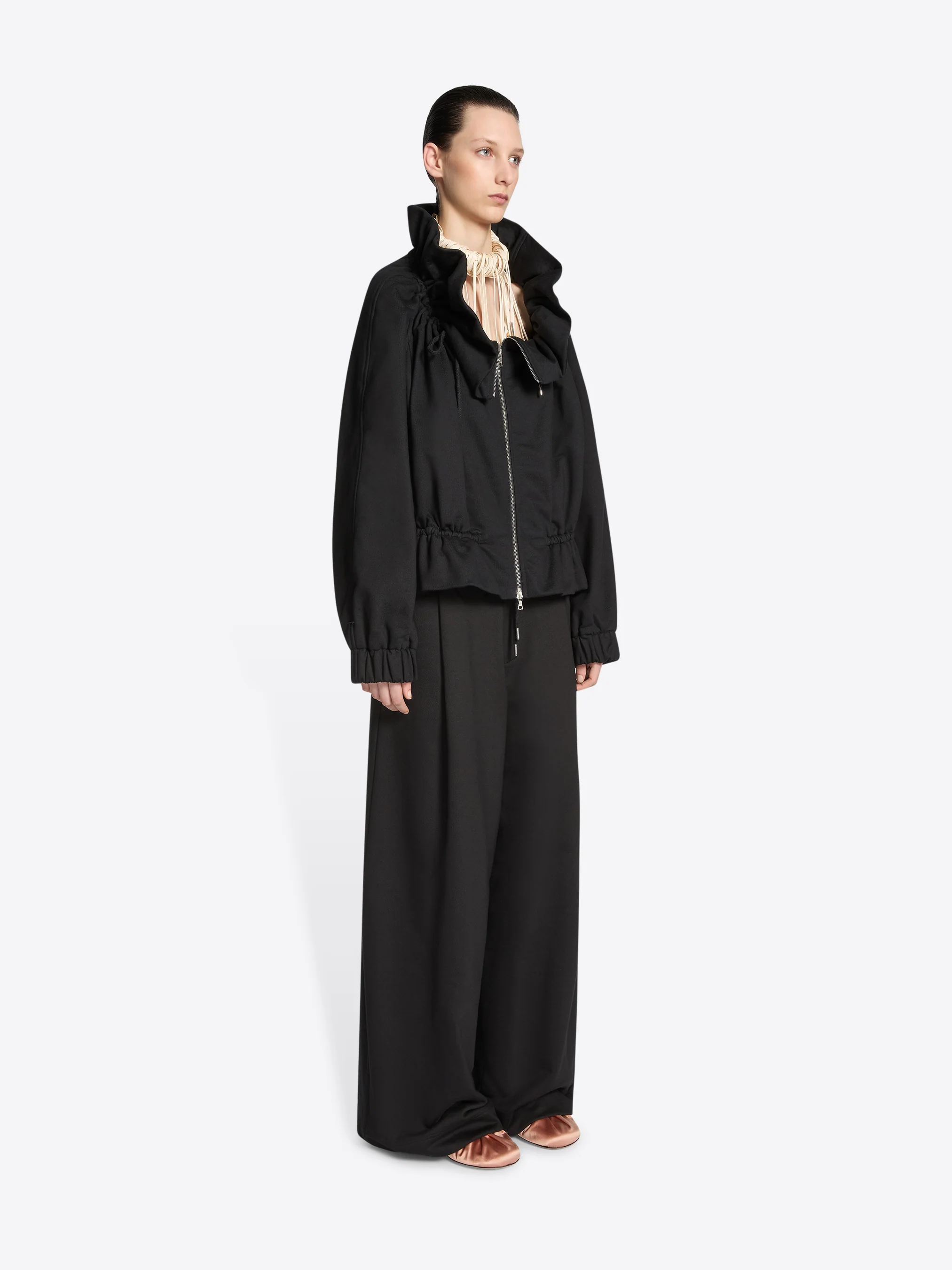 Cocoon jersey blouson