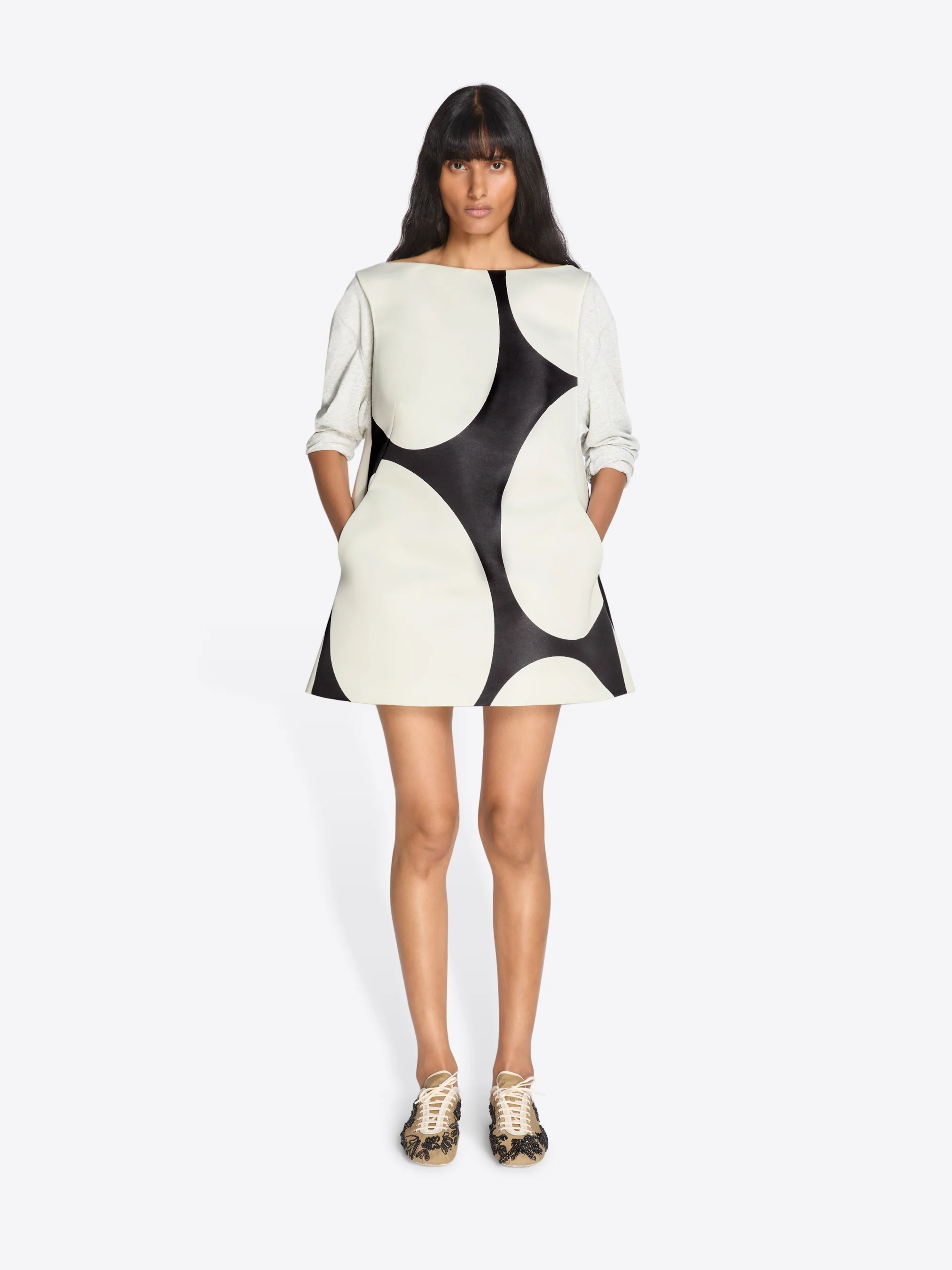 Printed mini dress