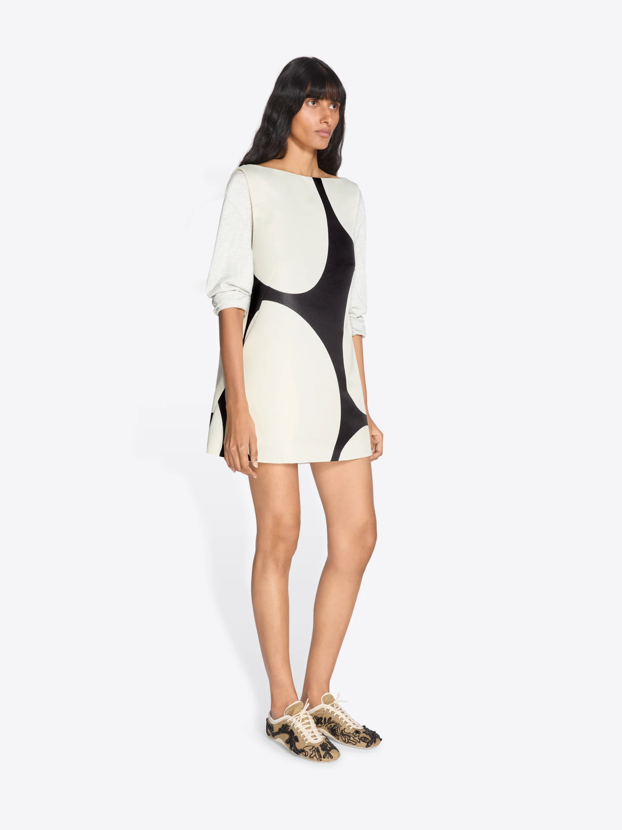 Printed mini dress