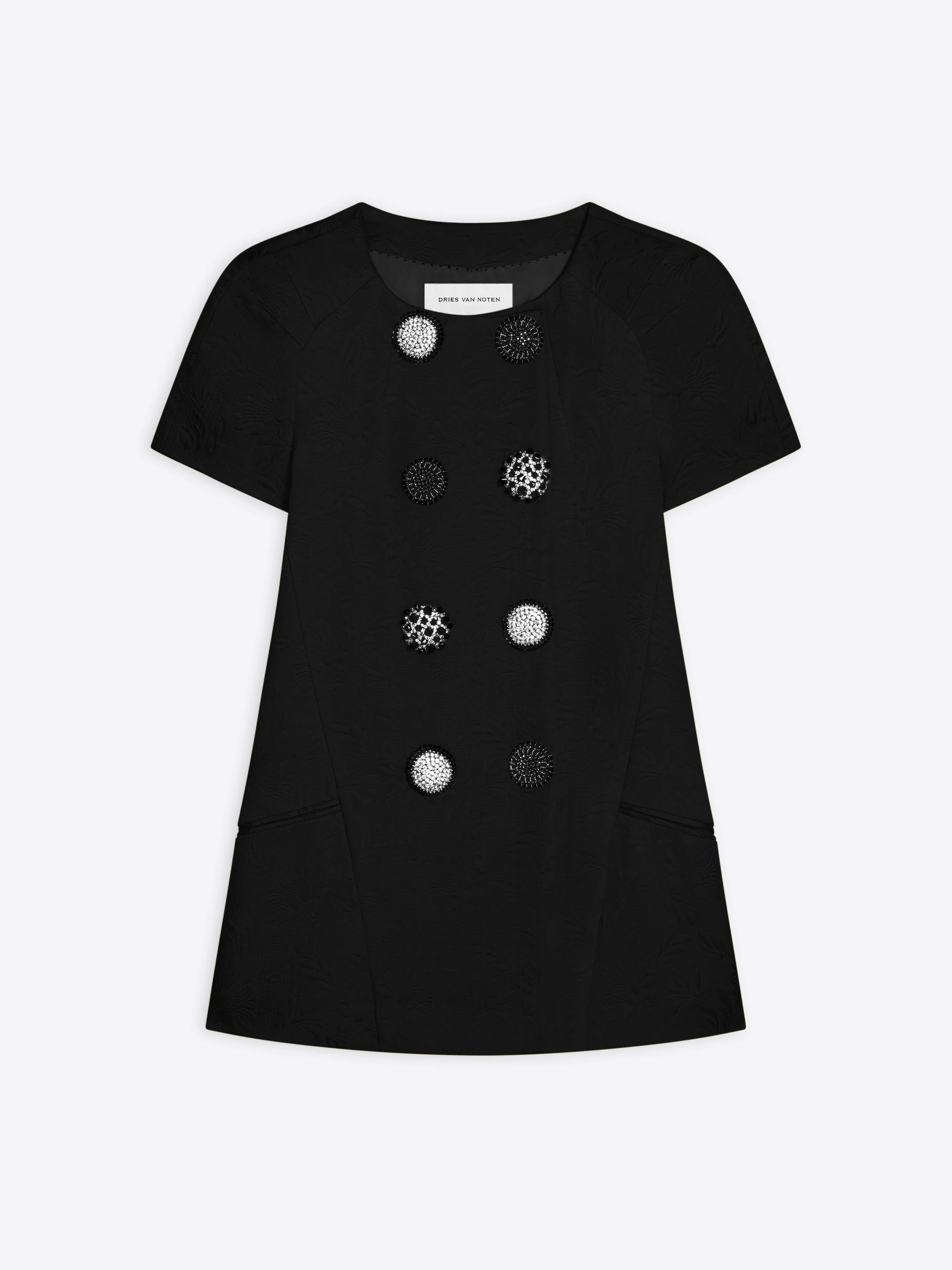 Fitted jacquard blazer
