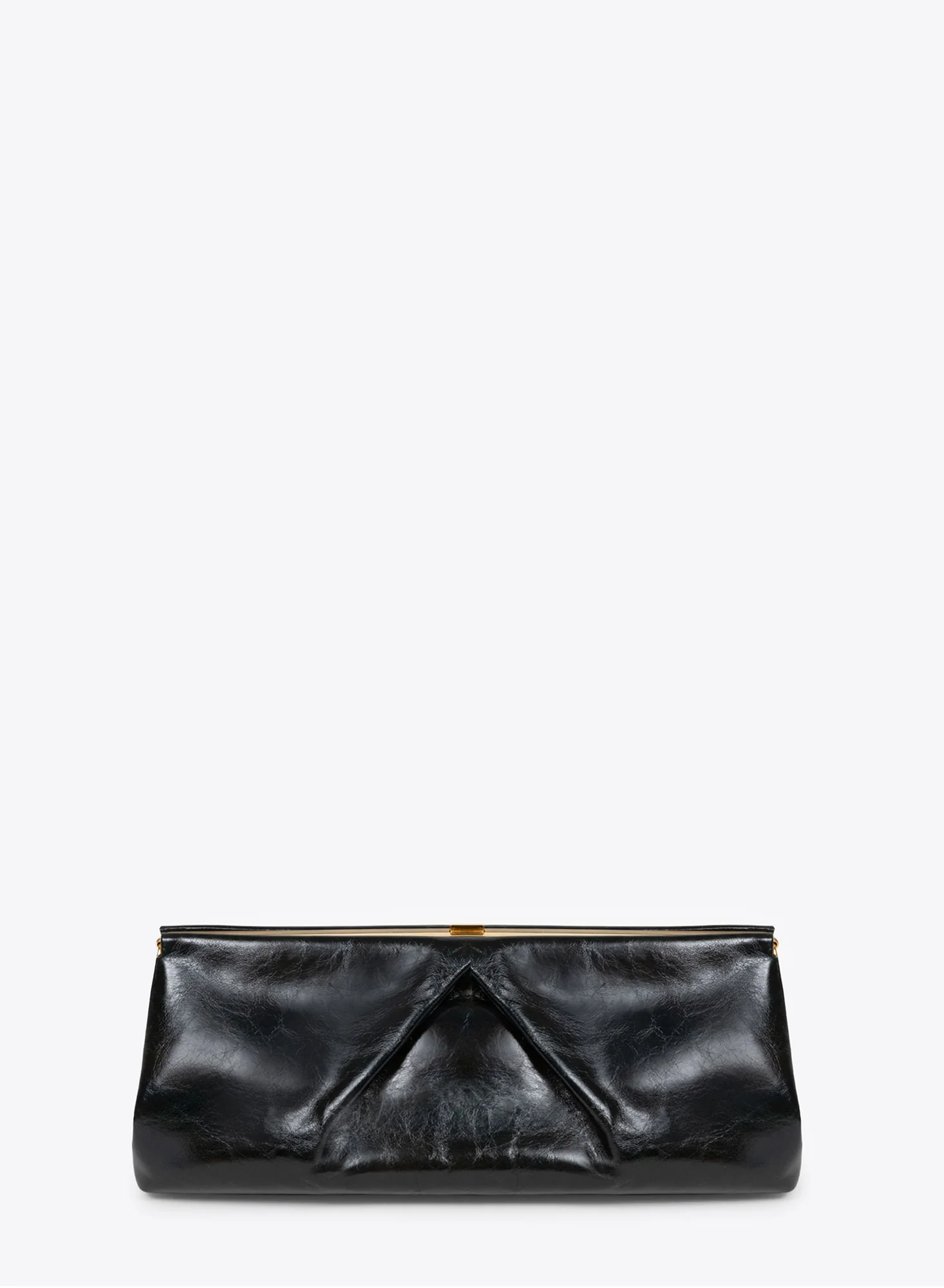 Large leather clutch