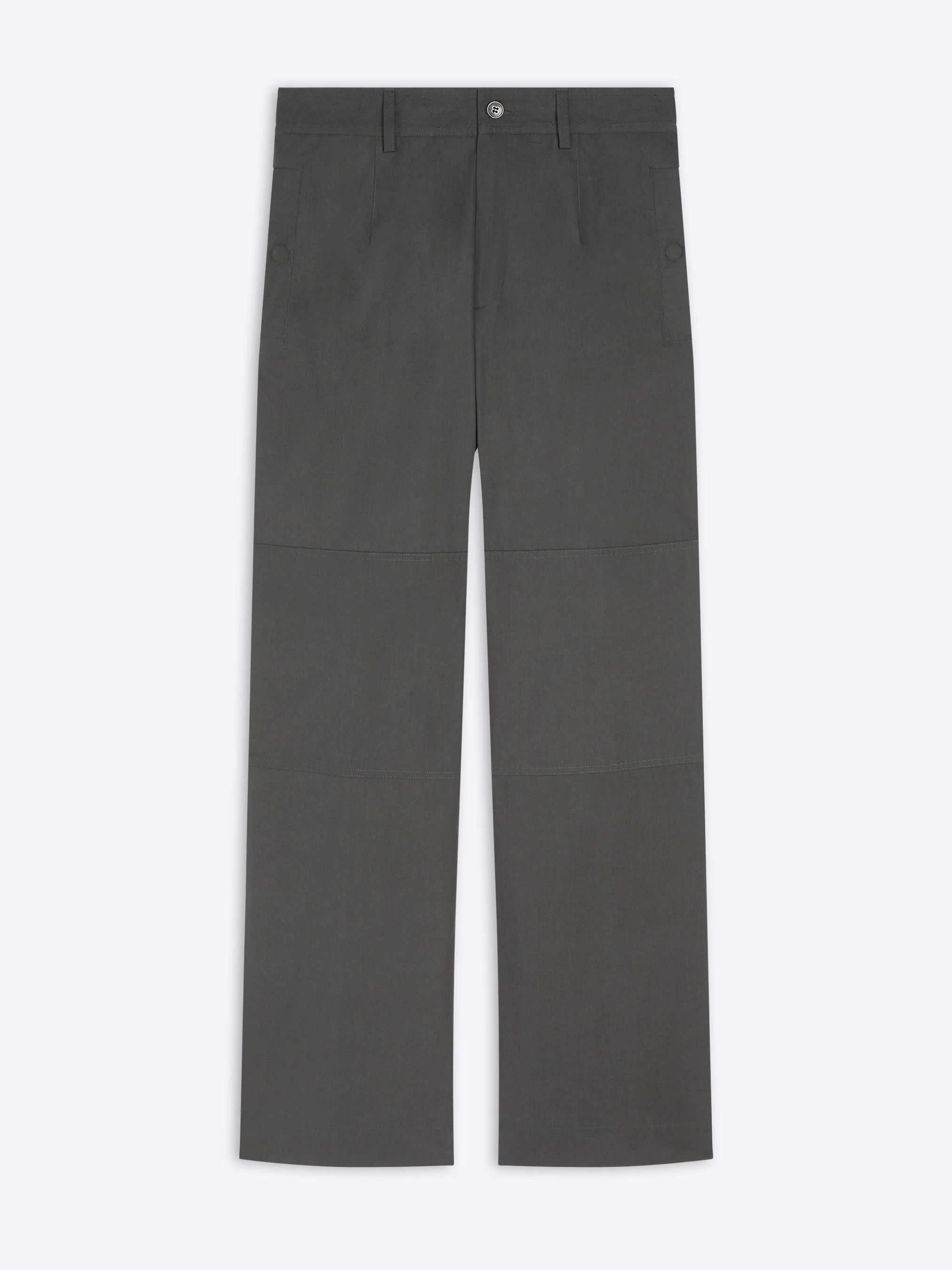 Wide cotton poplin pants