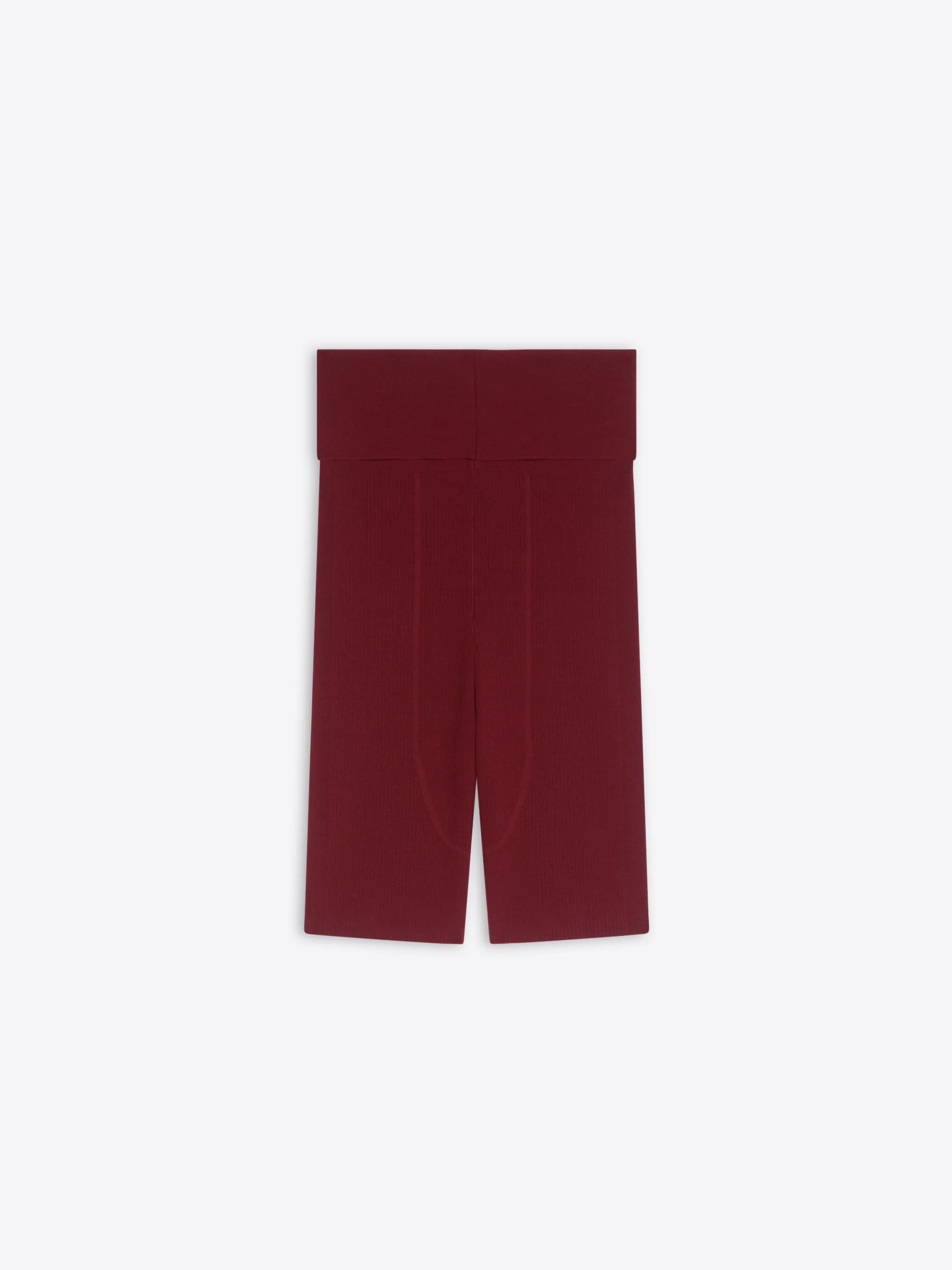 Rib knit biker shorts