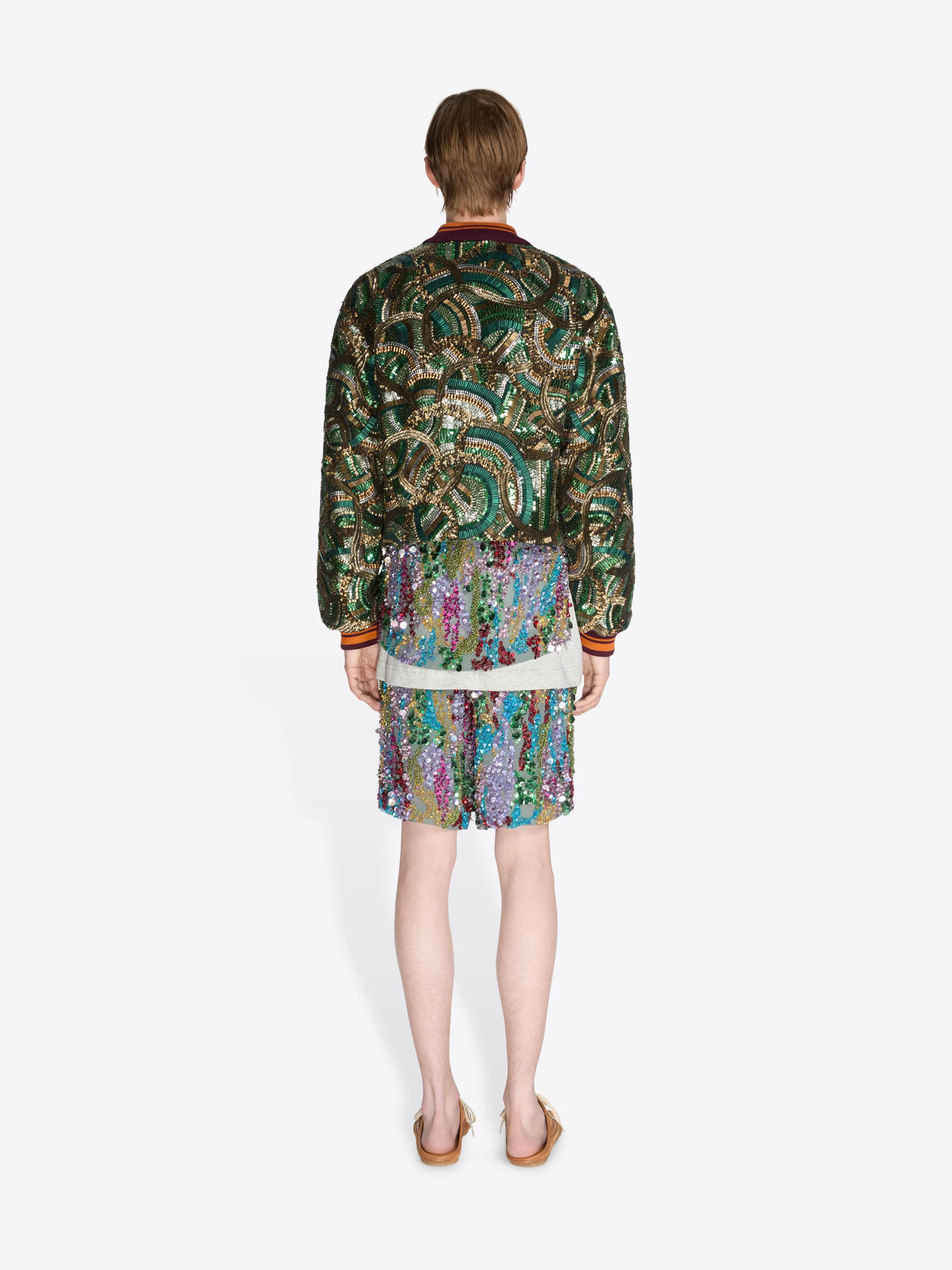 Embroidered bomber jacket