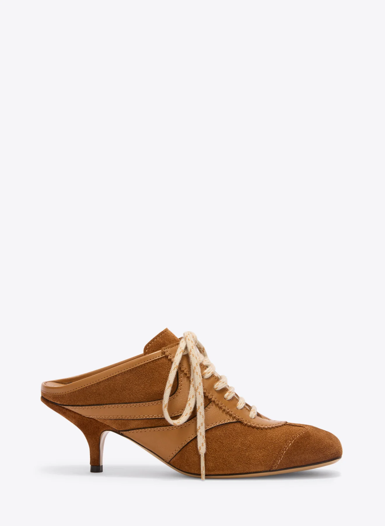 Heeled suede sneakers