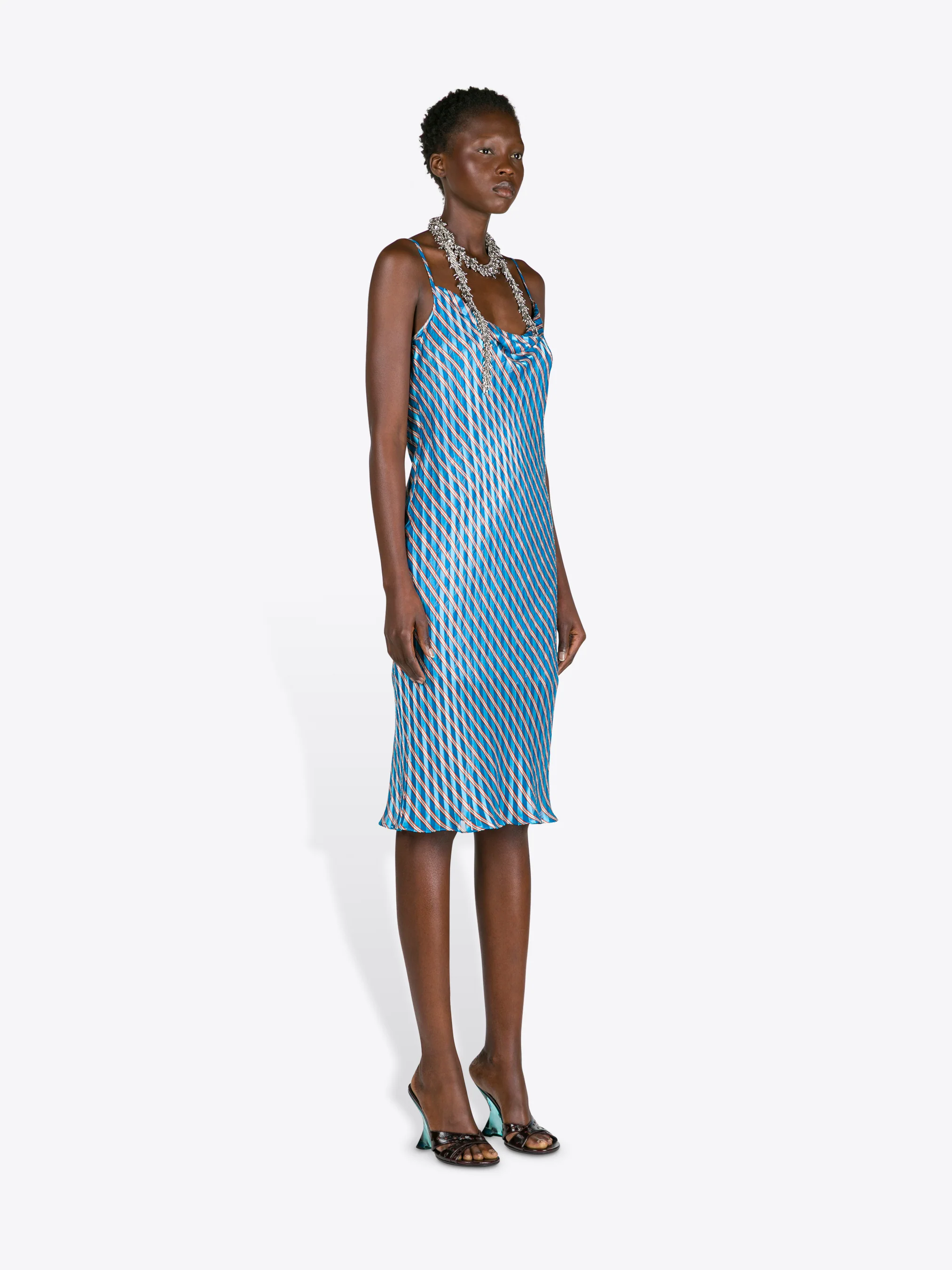 Devoré slip dress