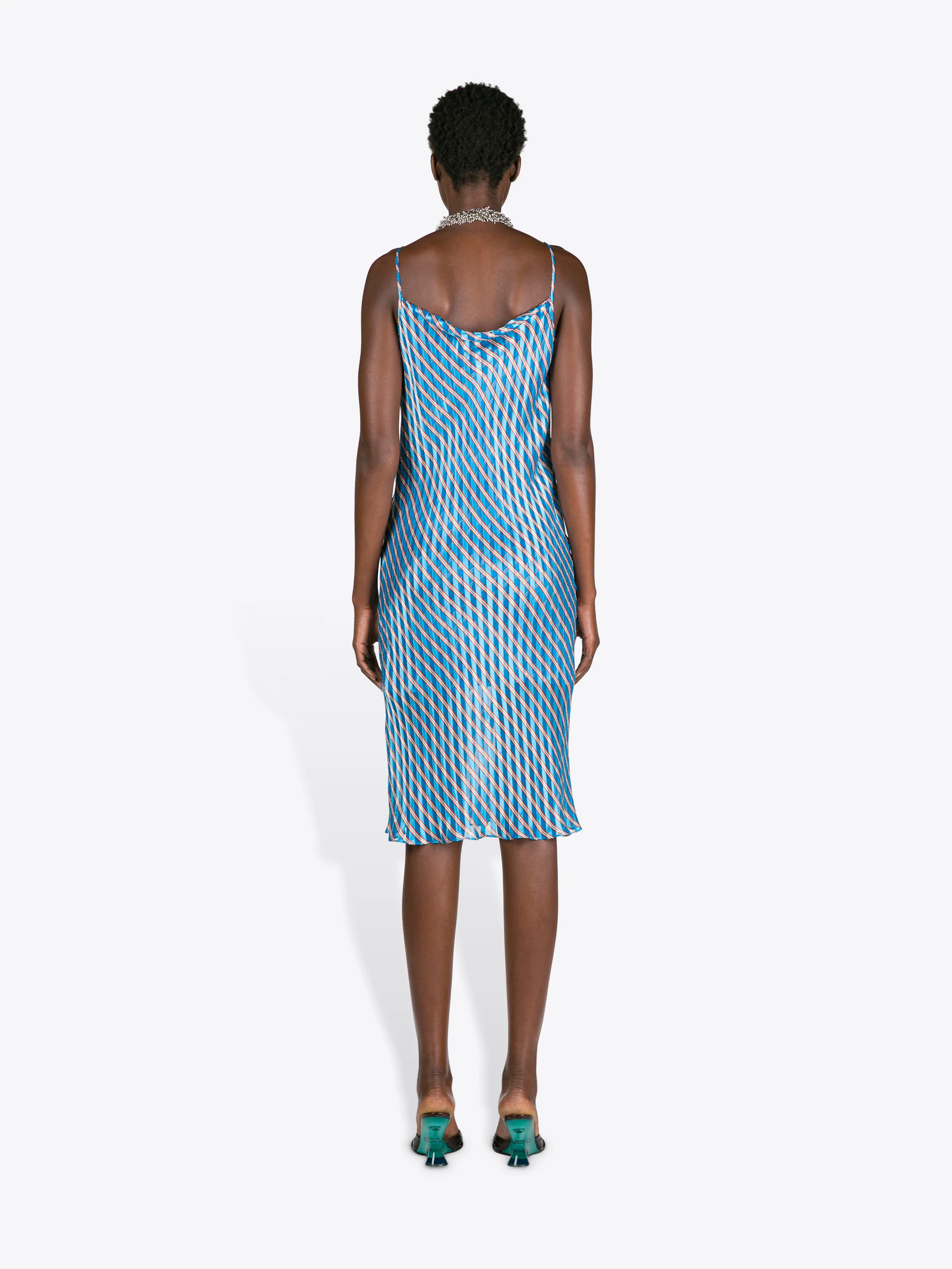 Devoré slip dress