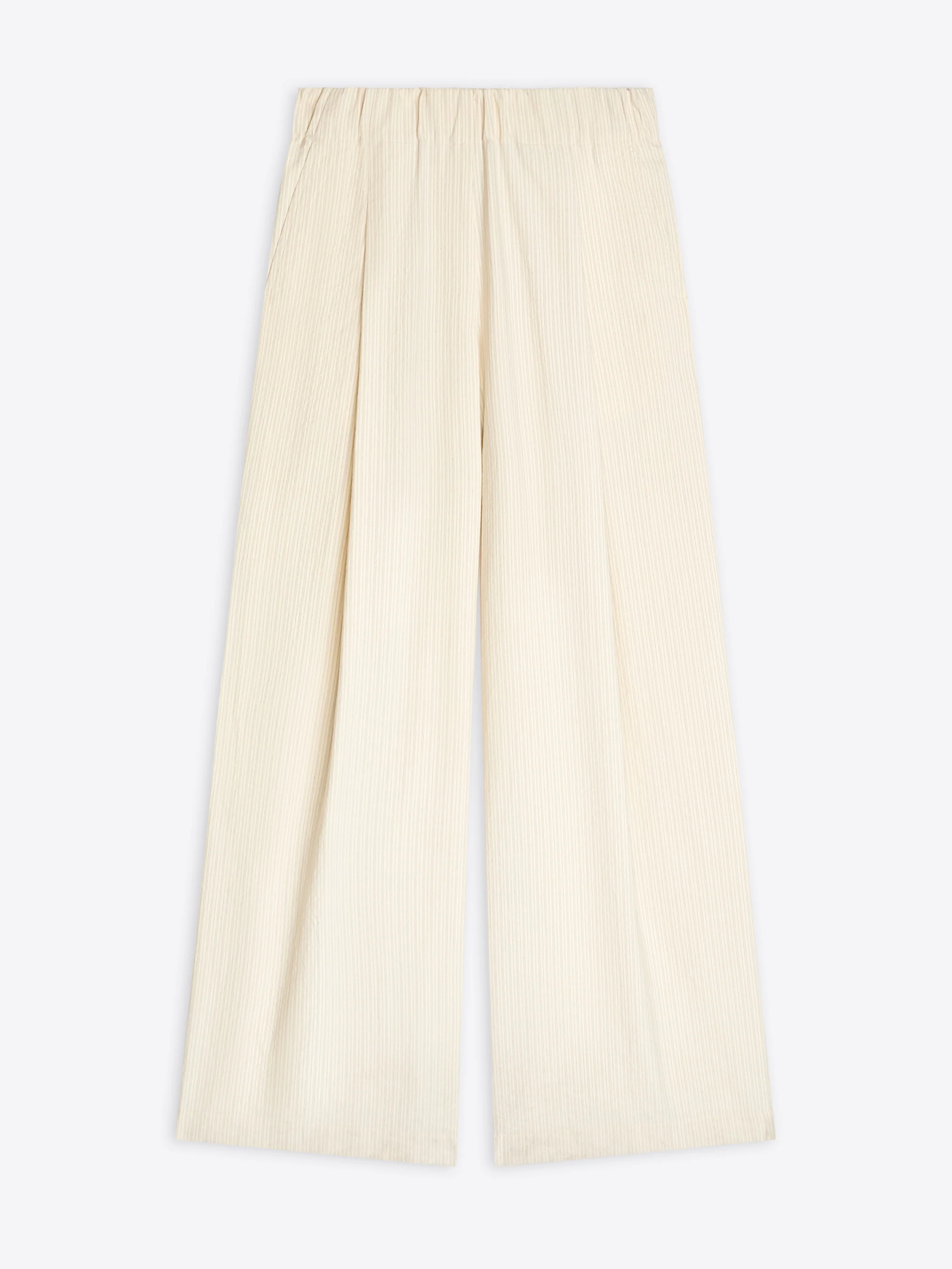 Wide pleated pants